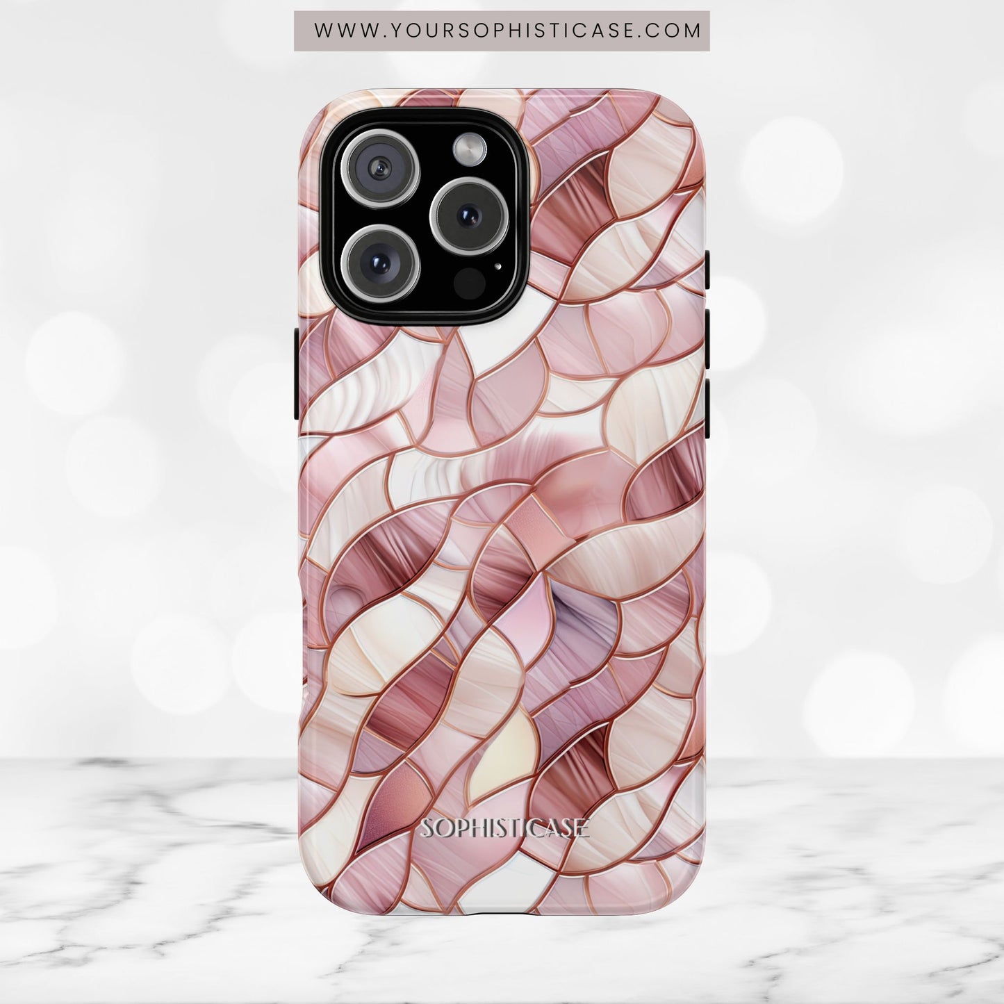 Rose' Runway in Sweet Mosaic - Tough Phone Case