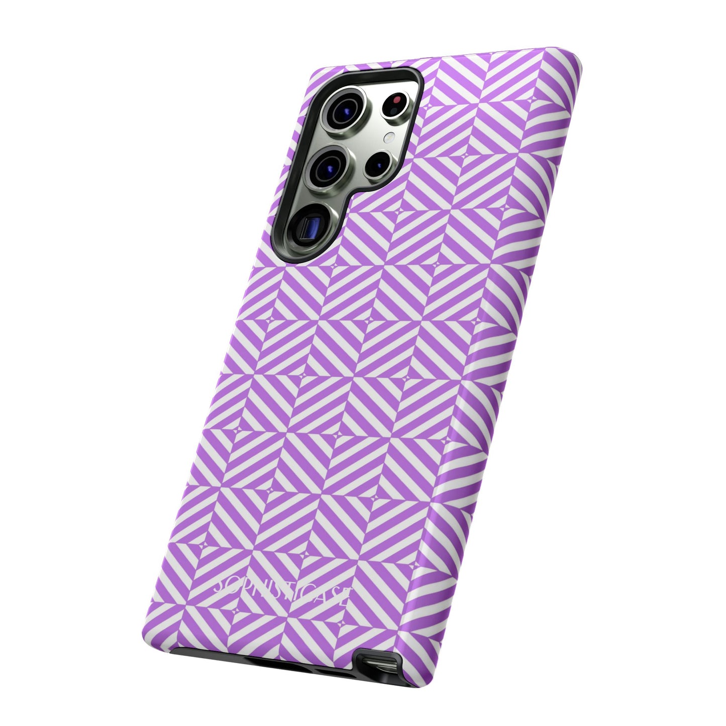 Illusions in Purple - Protective Phone Case for Samsung Galaxy