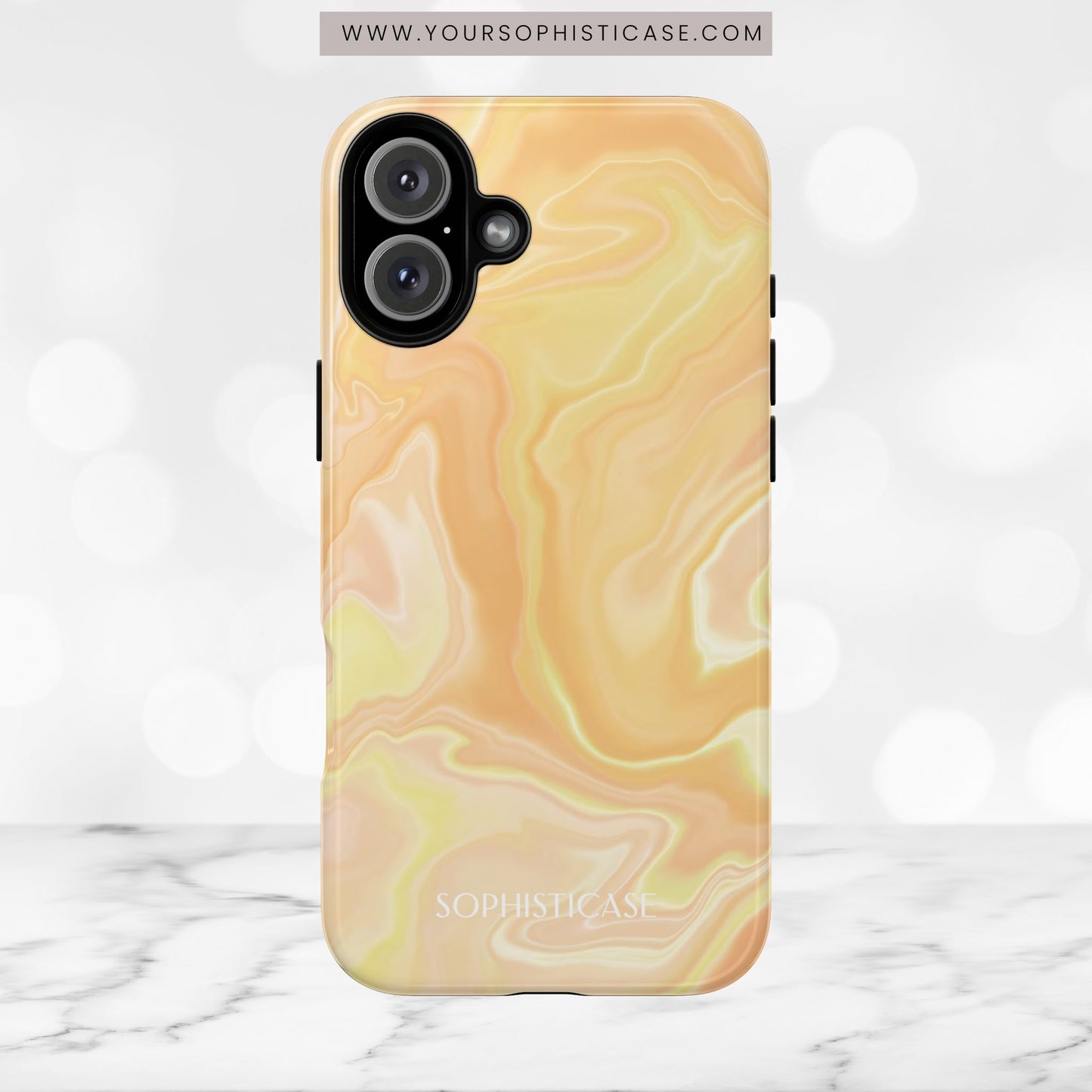 Liquid Magic in Yellow Haze - iPhone Case