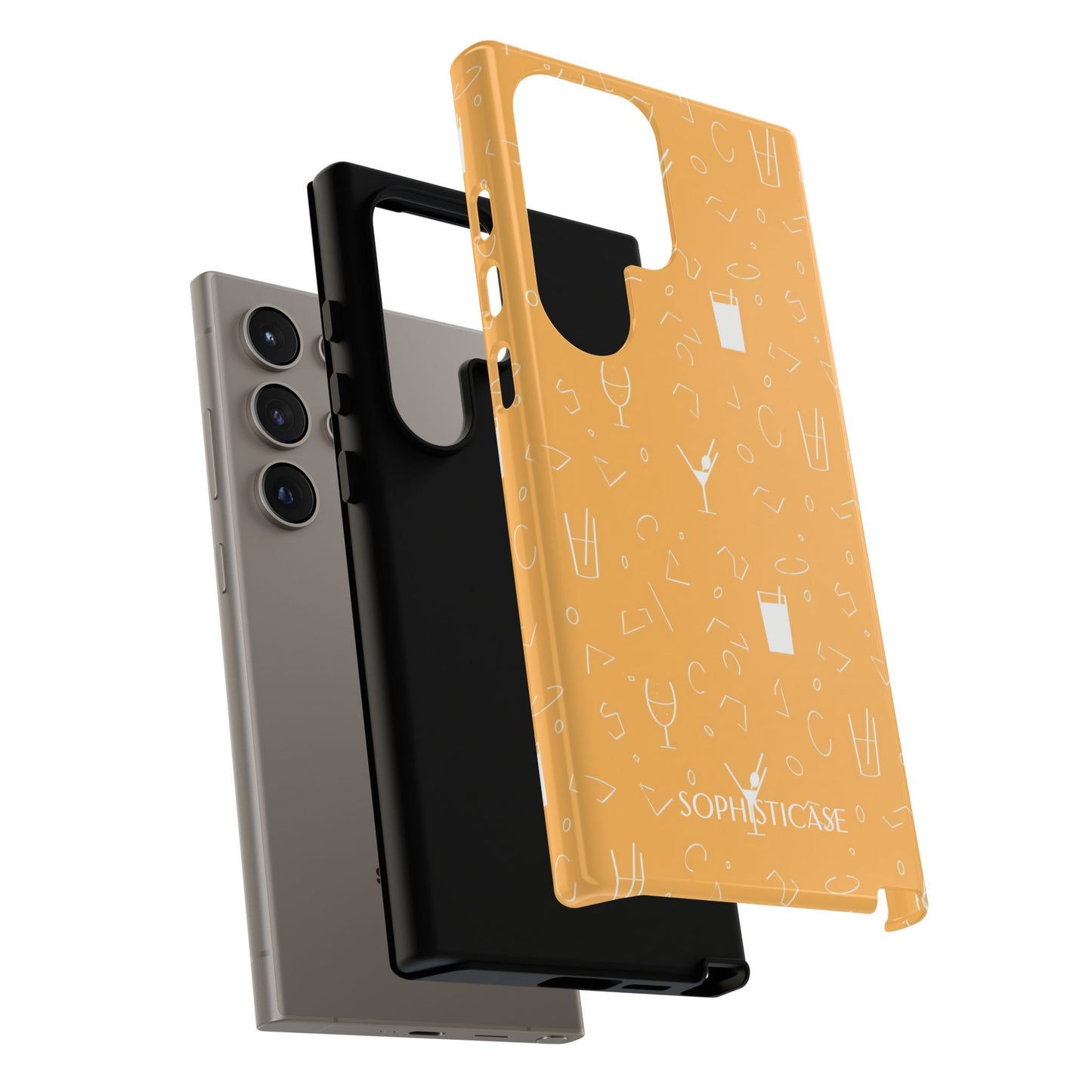 Cocktail Hour in Yellow - Tough Phone Case for Samsung Galaxy
