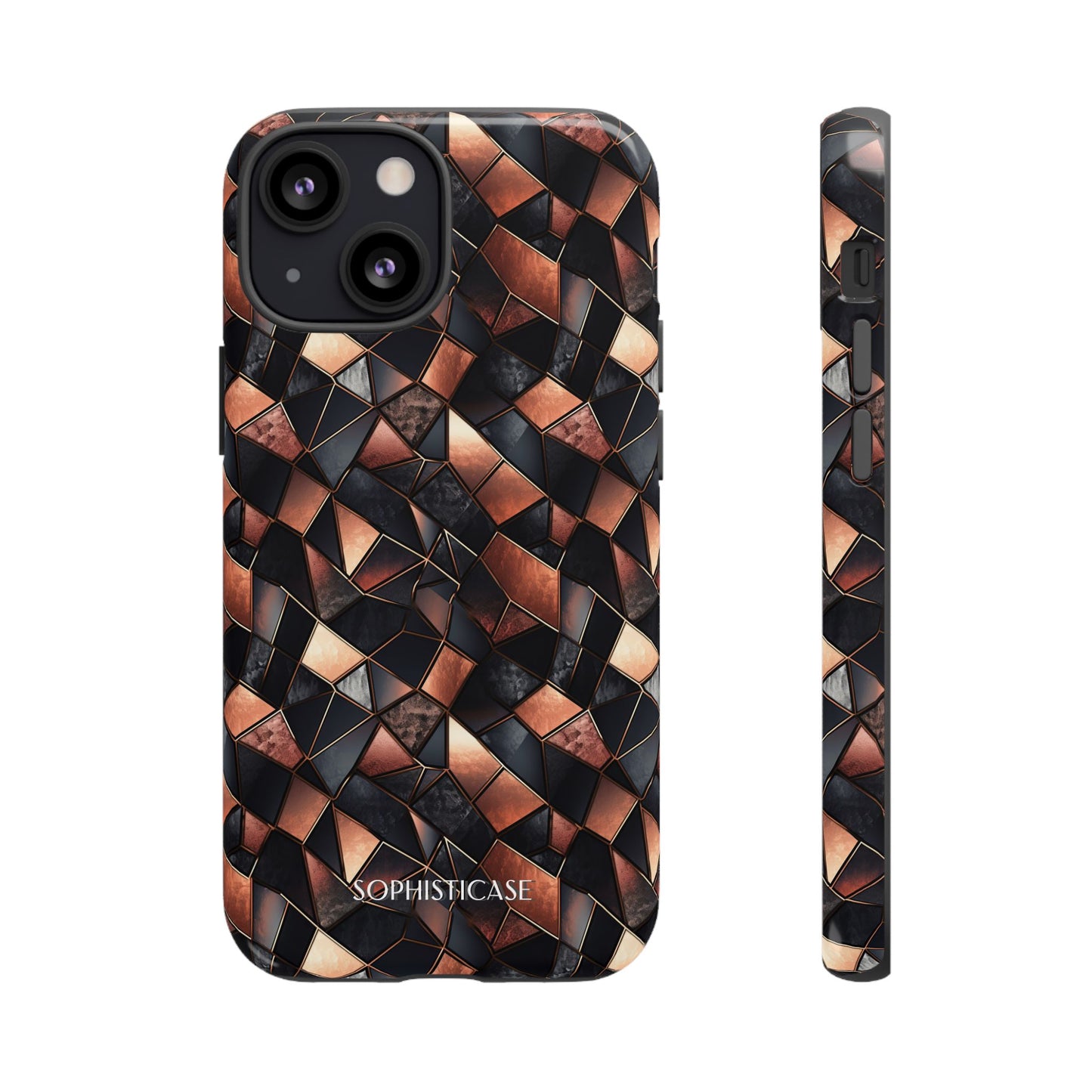 Rose' Runway in Noir Mosaic - Tough Phone Case