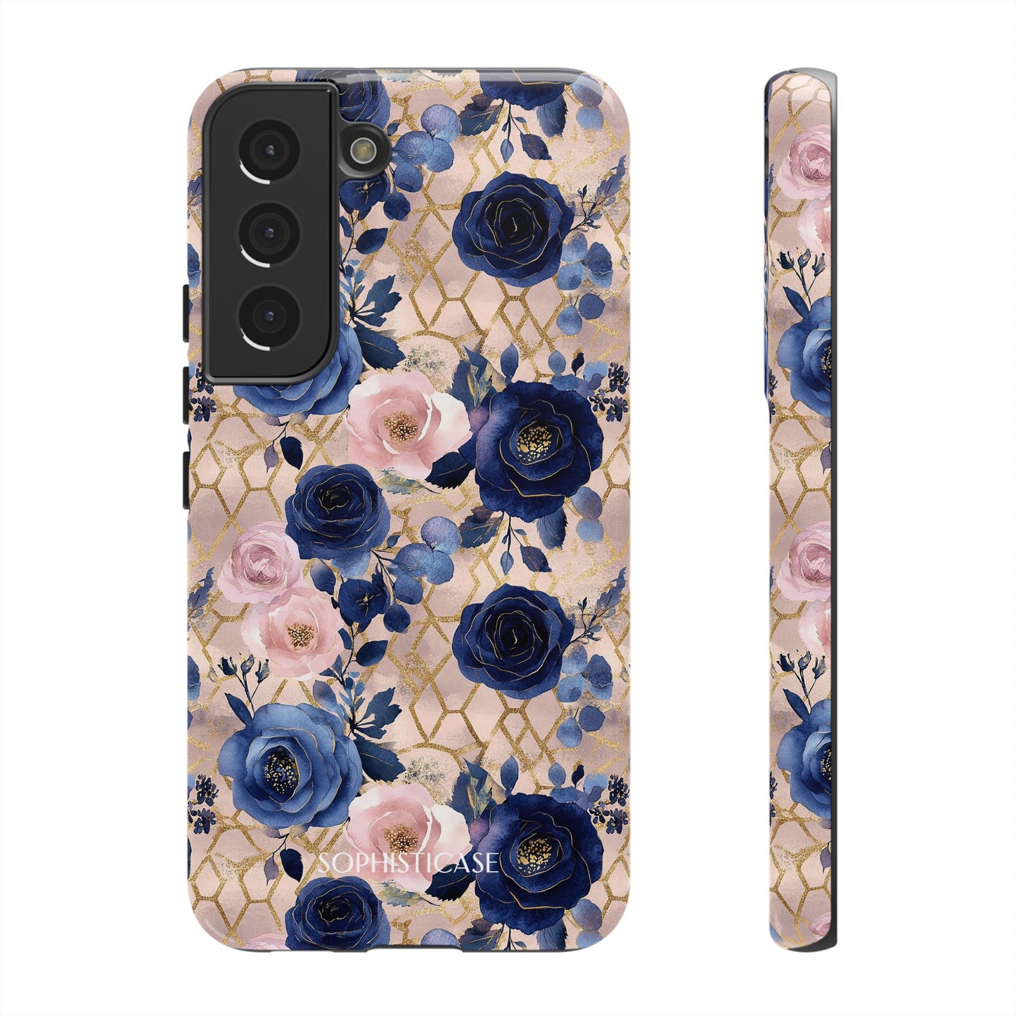 Royal Floral in Navy Blush - Tough Phone Case