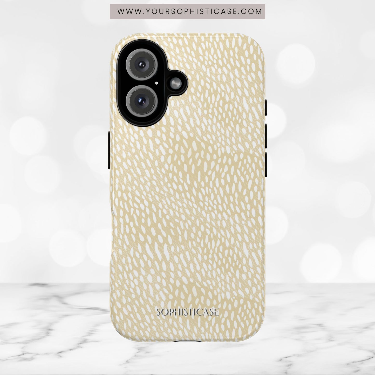 Oh Deer! in Neutral Beige- Tough Phone Case
