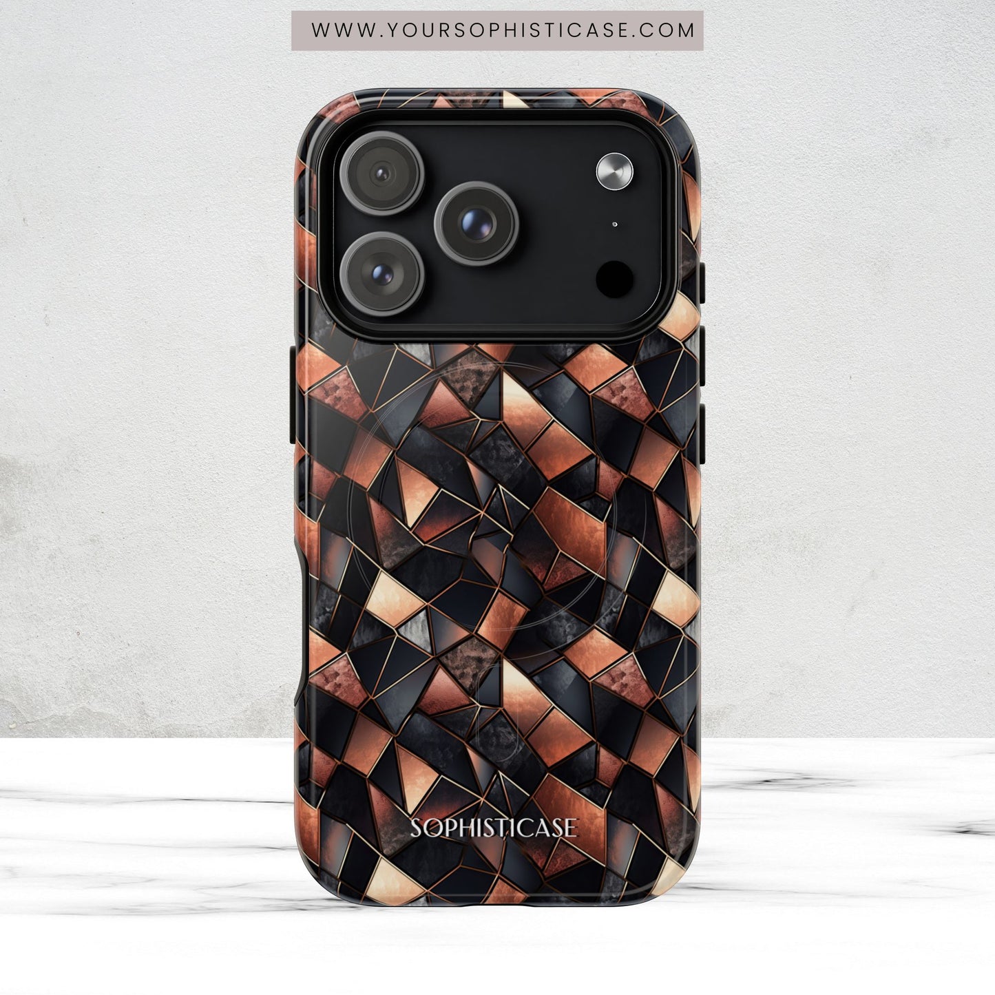 Rose' Runway in Noir Mosaic - Magsafe Case
