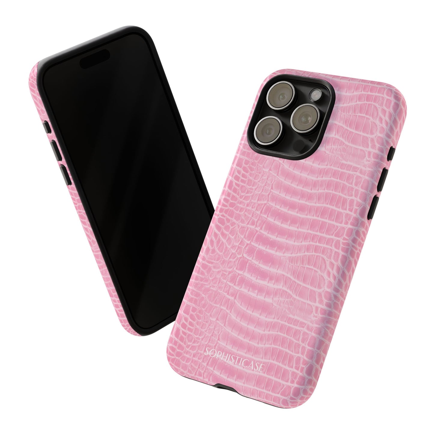 Luxe Leather in Pink - iPhone Case