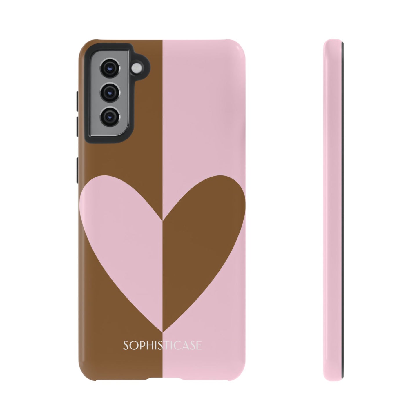 Be Mine in Pink and Brown - Tough Phone Case for Samsung Galaxy - Sophisticase
