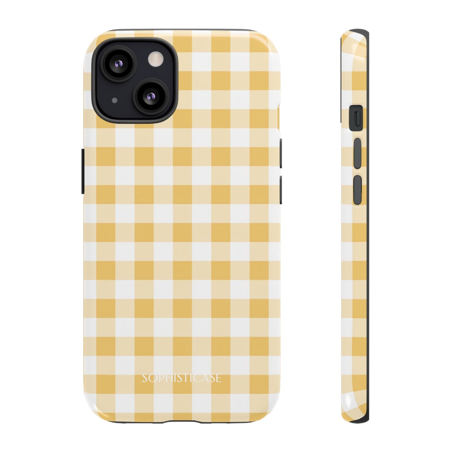Gingham in Yellow - iPhone Magsafe Case