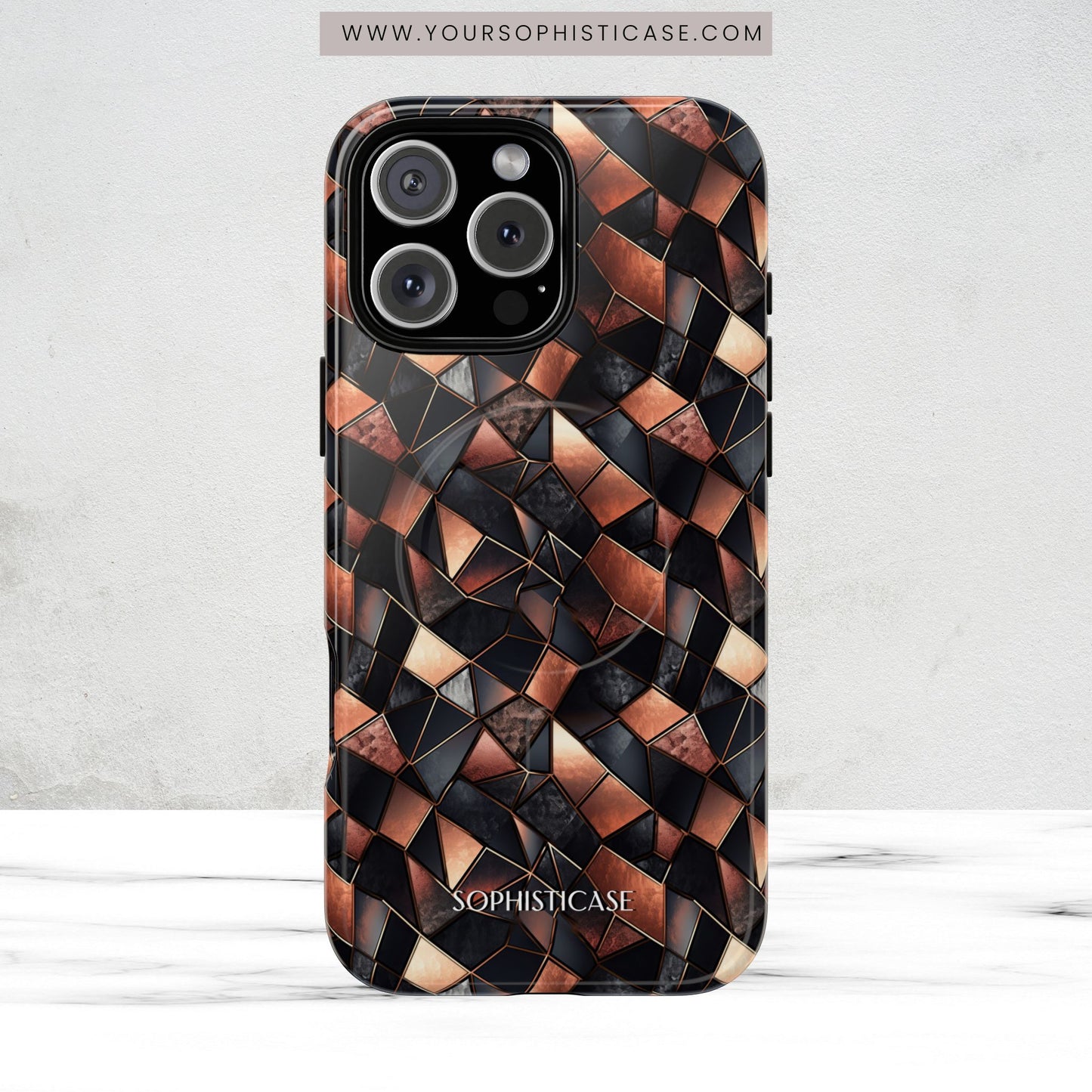 Rose' Runway in Noir Mosaic - Magsafe Case