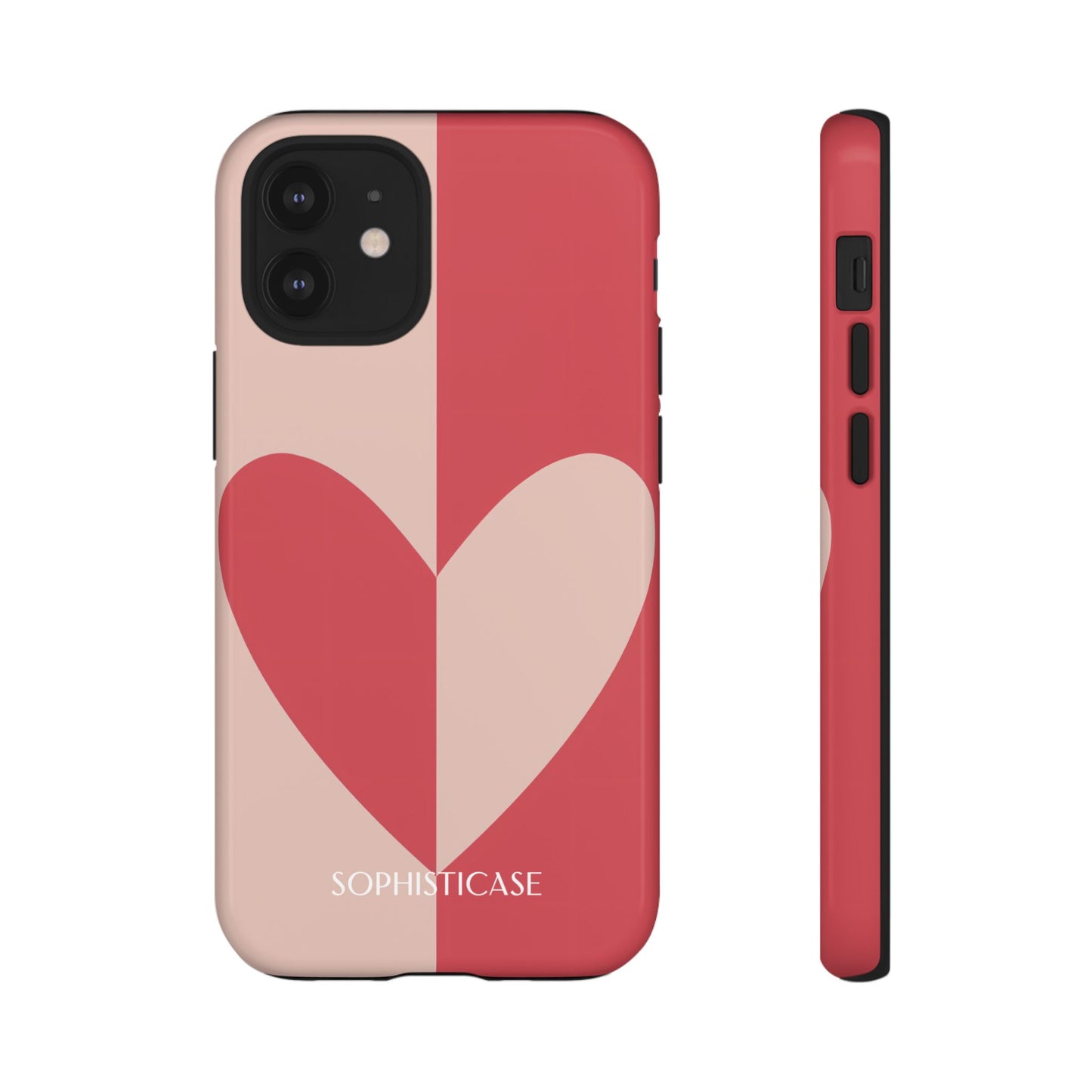 Be Mine in Red and Brown - iPhone Case