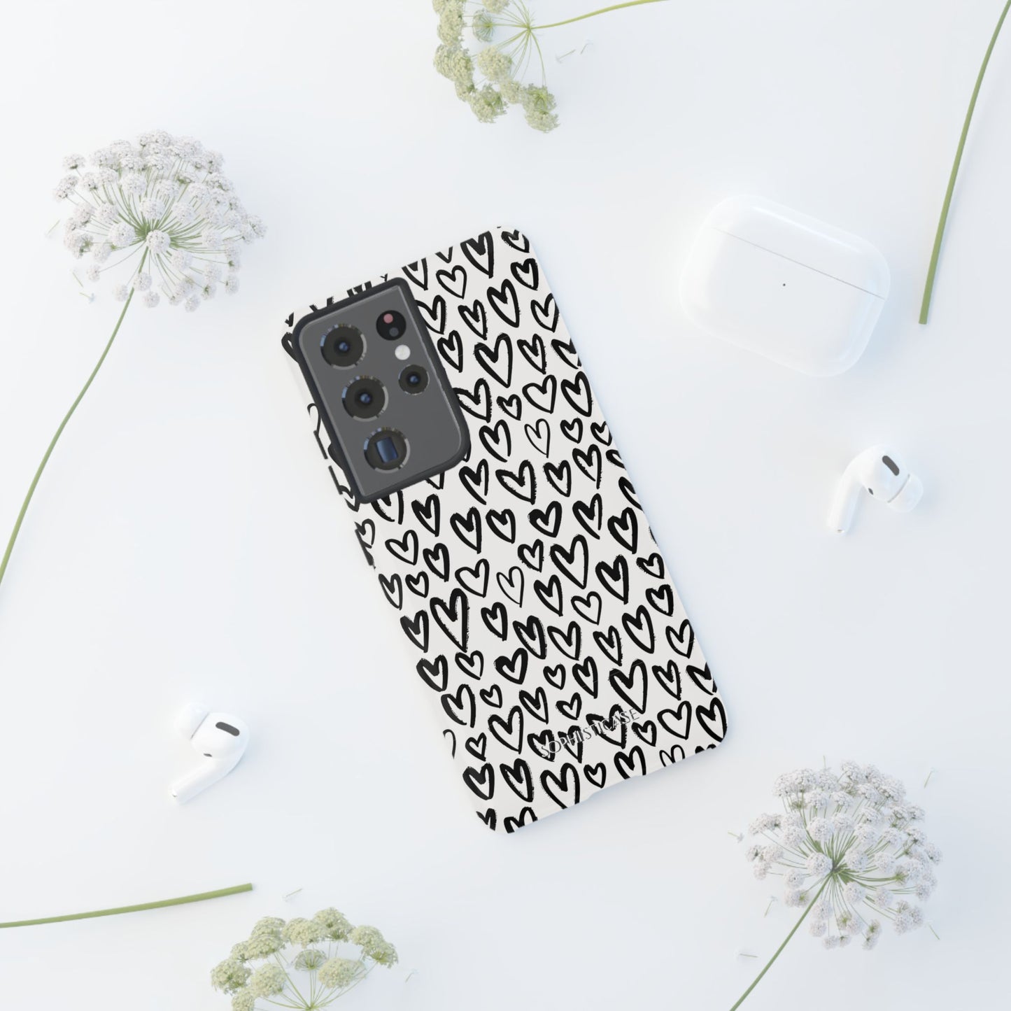 Dark Thoughts in Urban Heart - Tough Phone Case