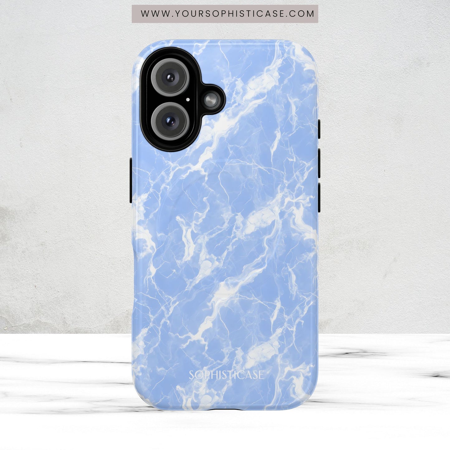 Marble Crush in Blue - Magsafe Case