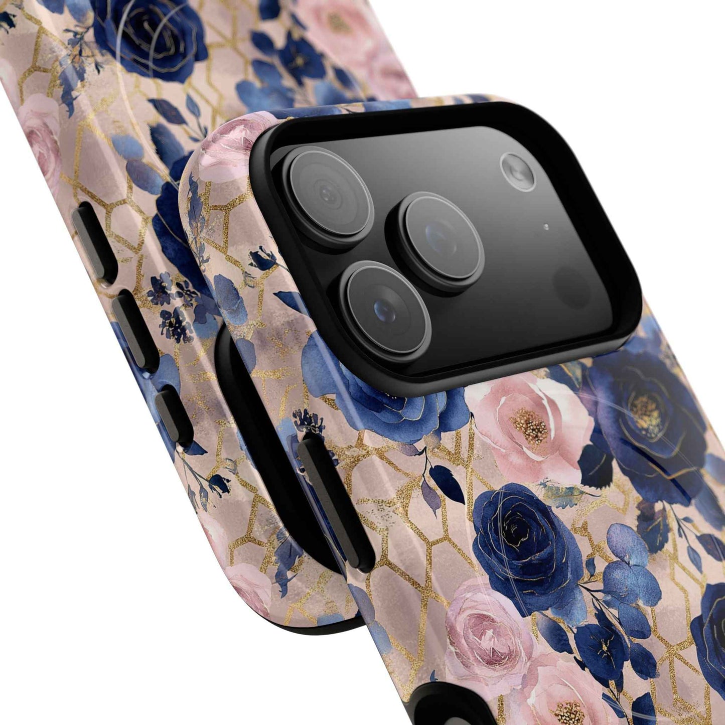 Royal Floral in Navy Blush - iPhone Magsafe Case