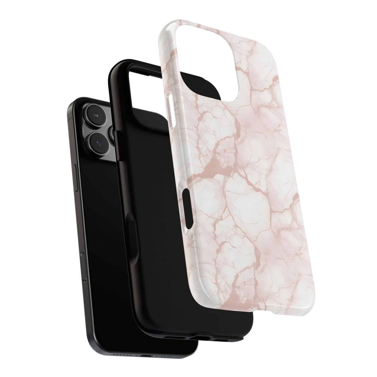 Marble Opulence in Neutral Beige - iPhone Case