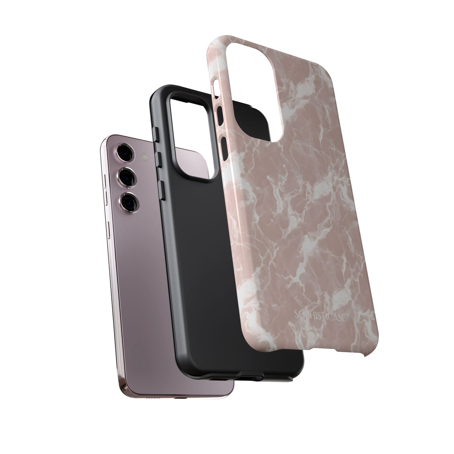 Marble Crush in Neutral Beige - Tough Phone Case