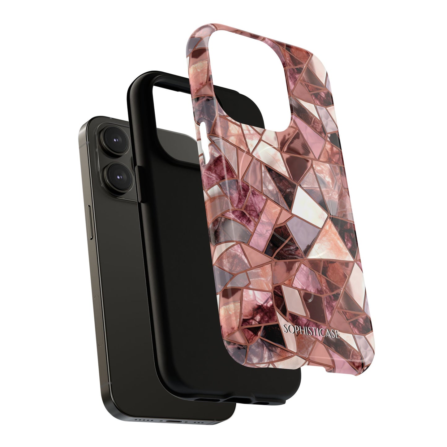 Rose' Runway in Merlot Mosaic - Magsafe Case