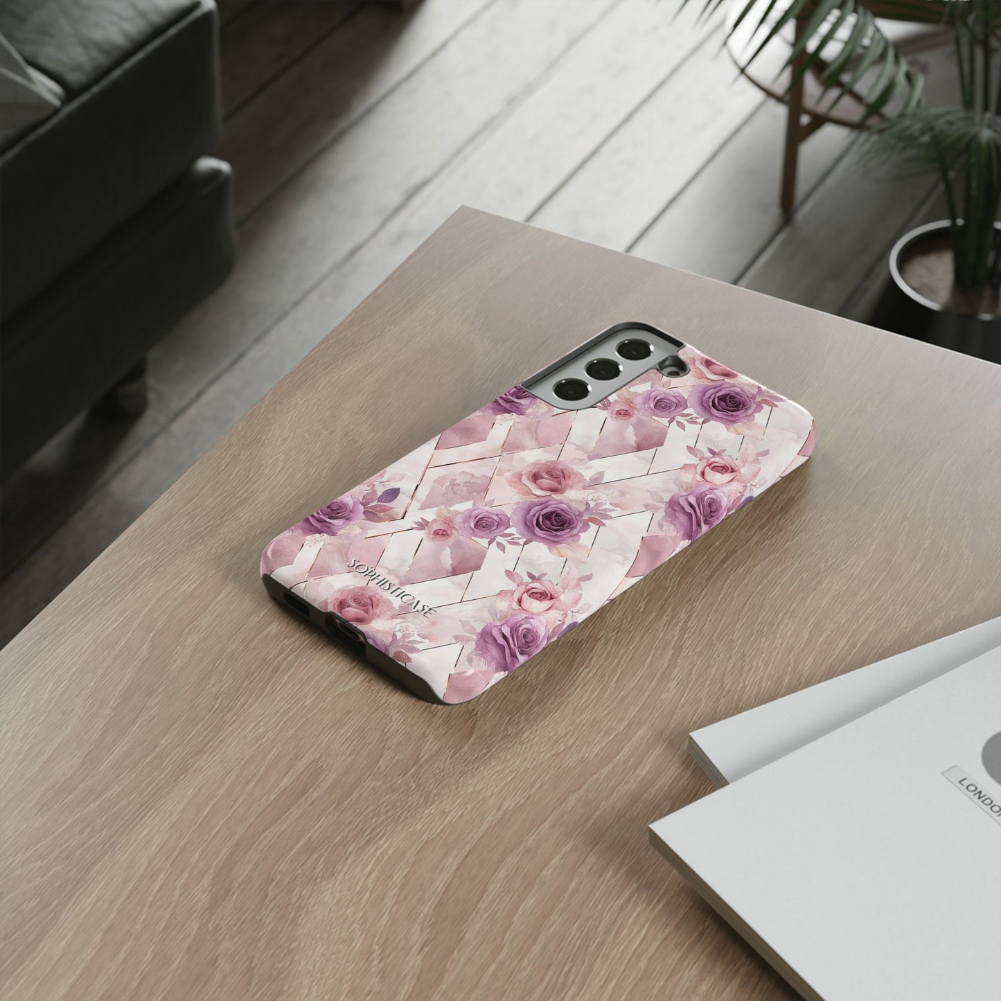 Royal Floral in Mauve Rose - Tough Phone Case