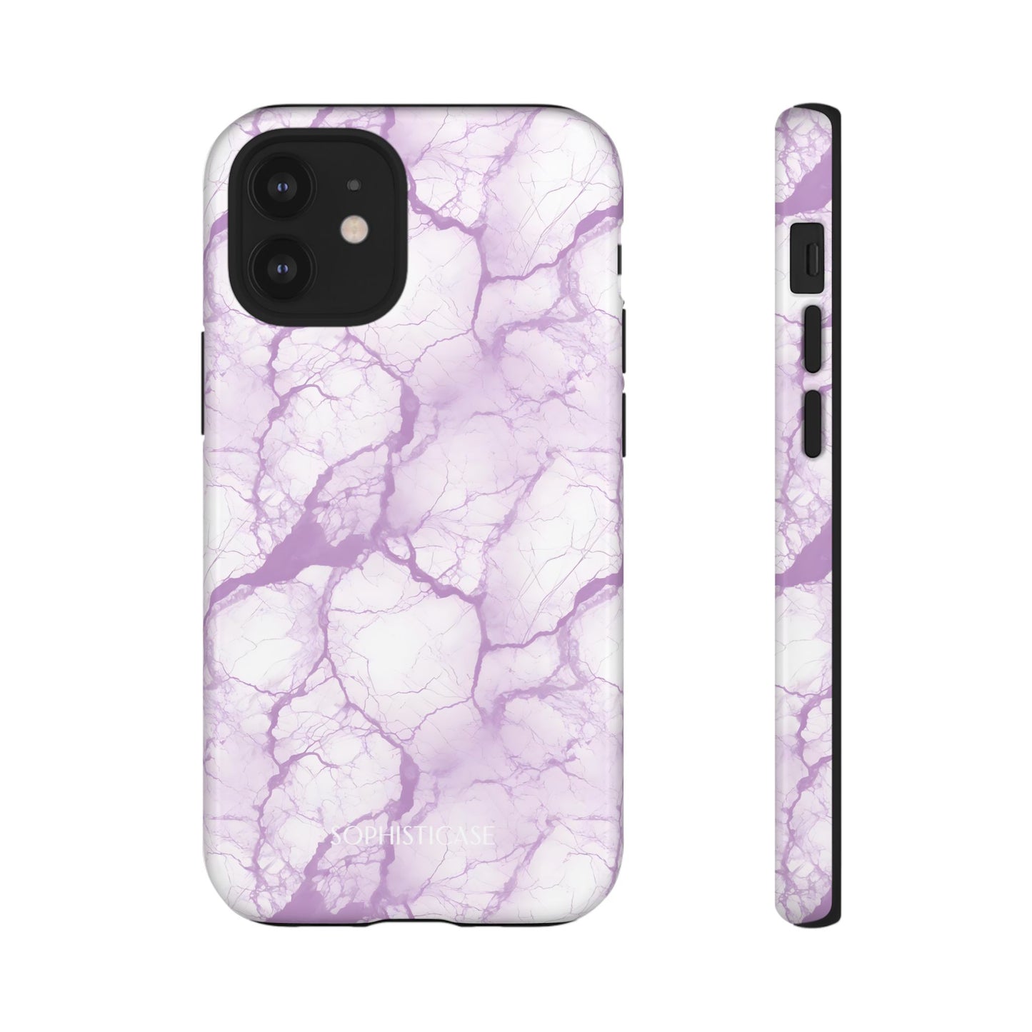Marble Opulence in Purple - iPhone Case