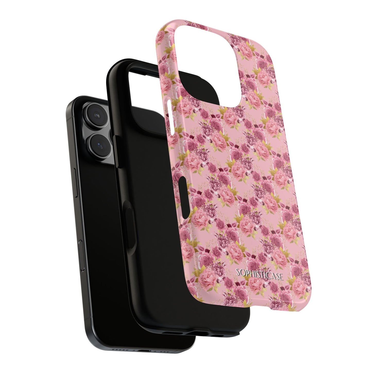 Rose Diamond Romance in Amelie - iPhone Case