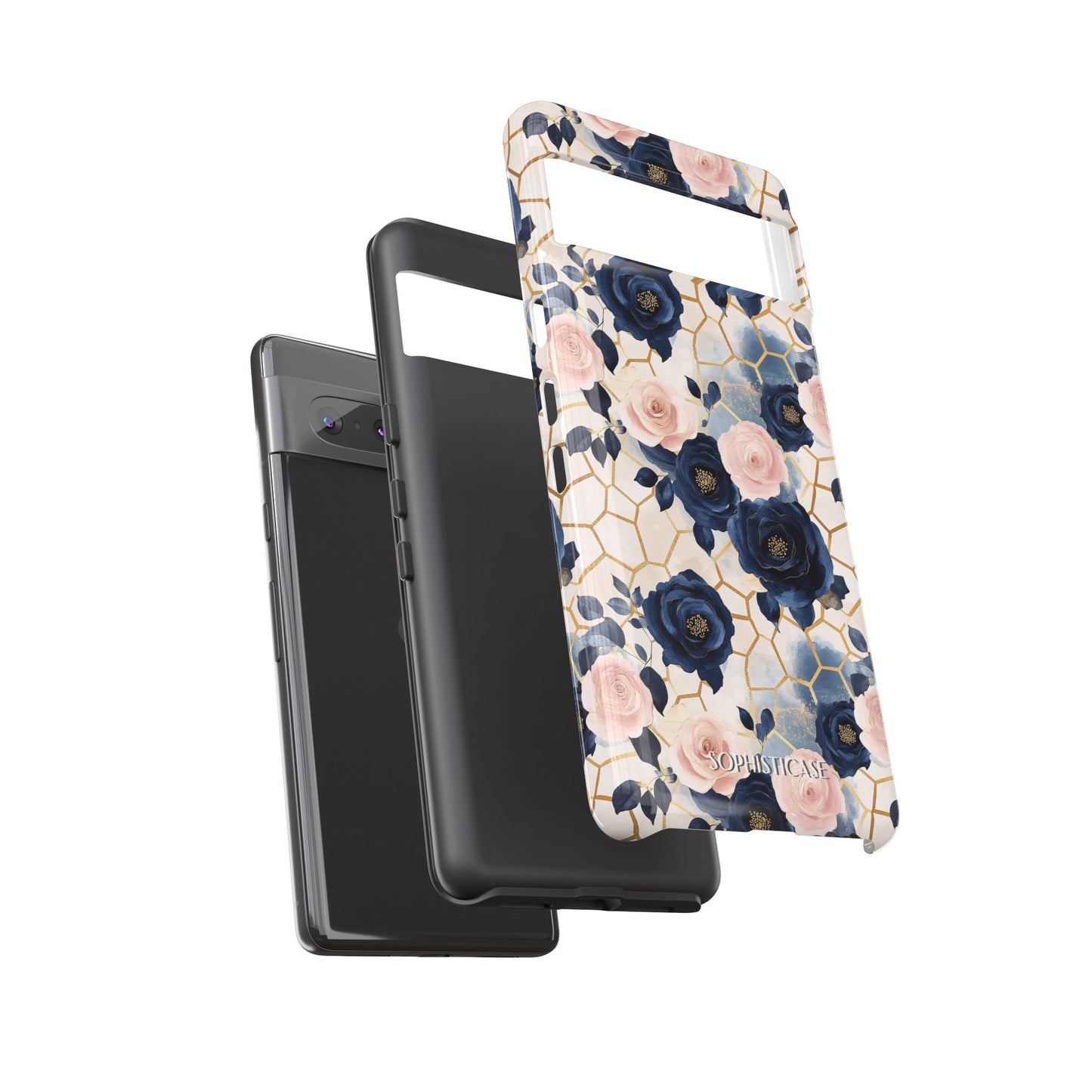 Royal Floral in Navy Hive - Tough Phone Case