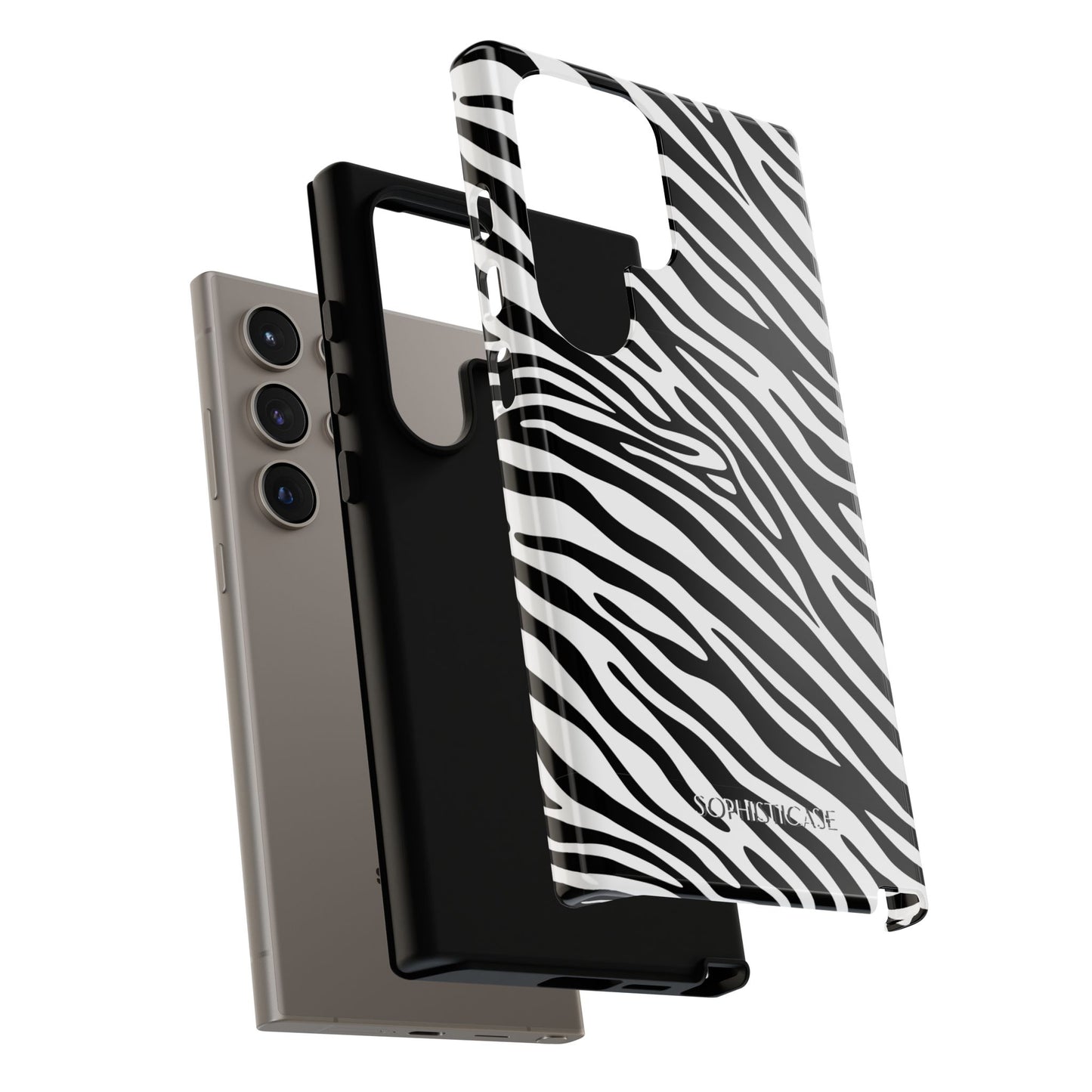 Dark Thoughts in Urban Zebra - Tough Phone Case