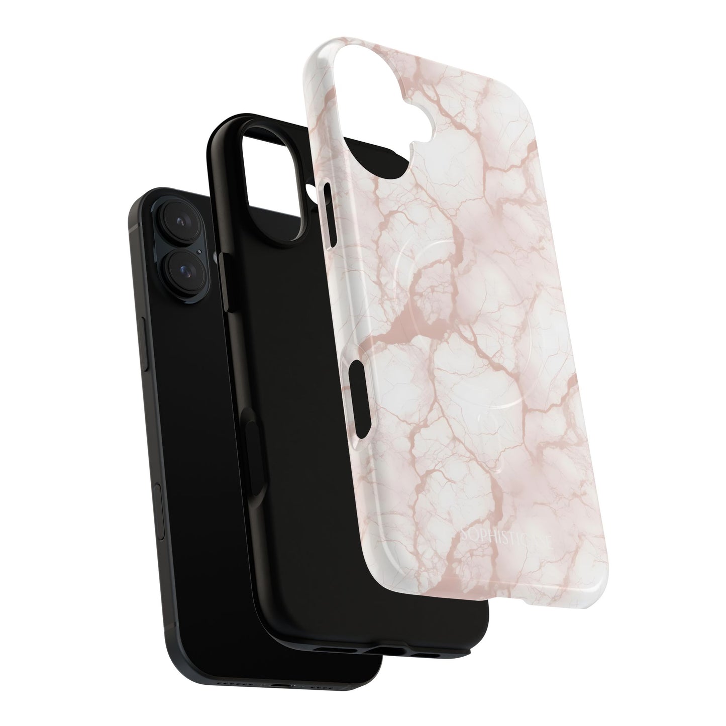 Marble Opulence in Neutral Beige - Magsafe Case