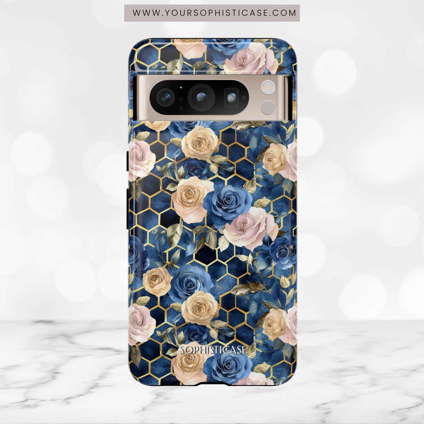 Royal Floral in Midnight Rose - Tough Phone Case