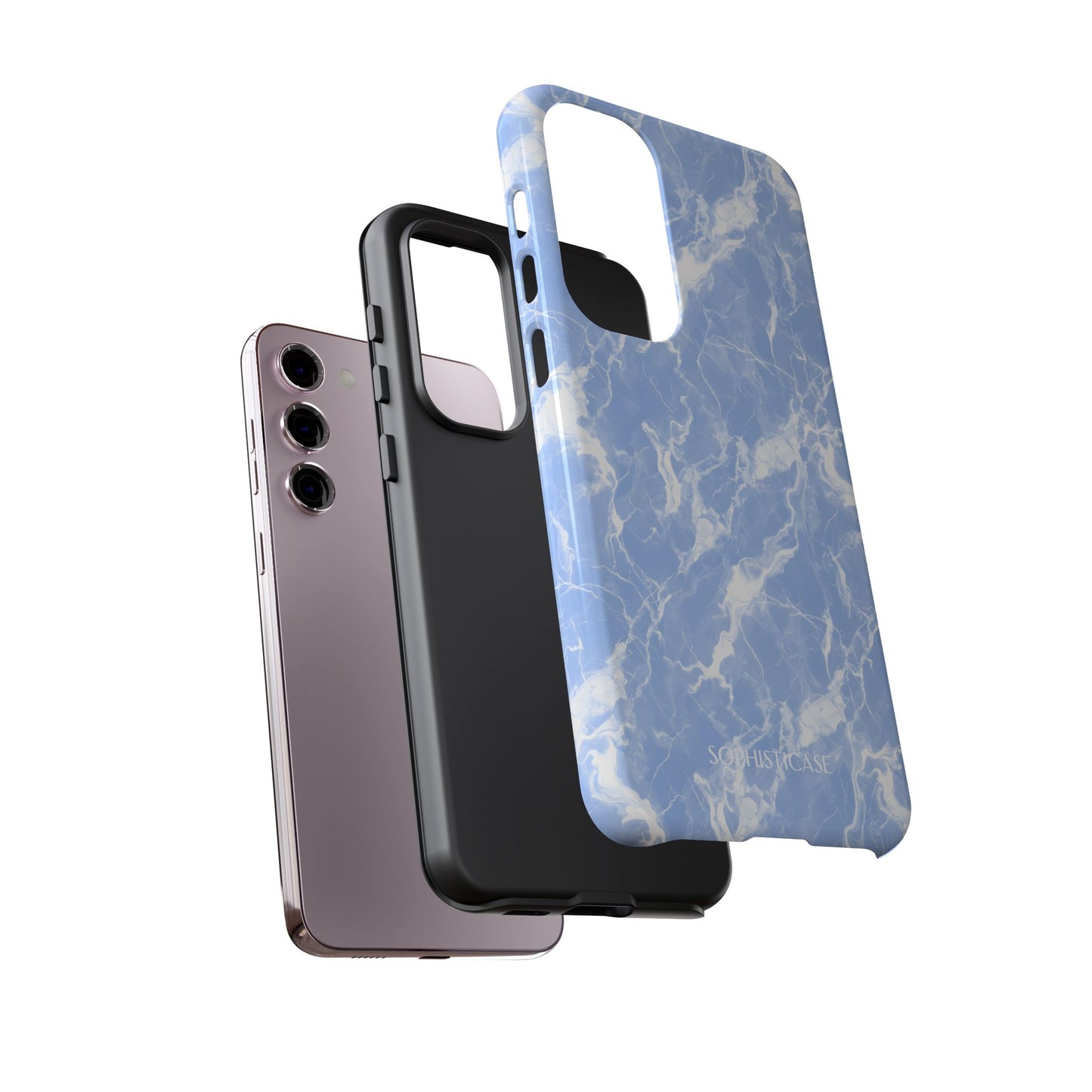 Marble Crush in Blue - Tough Phone Case