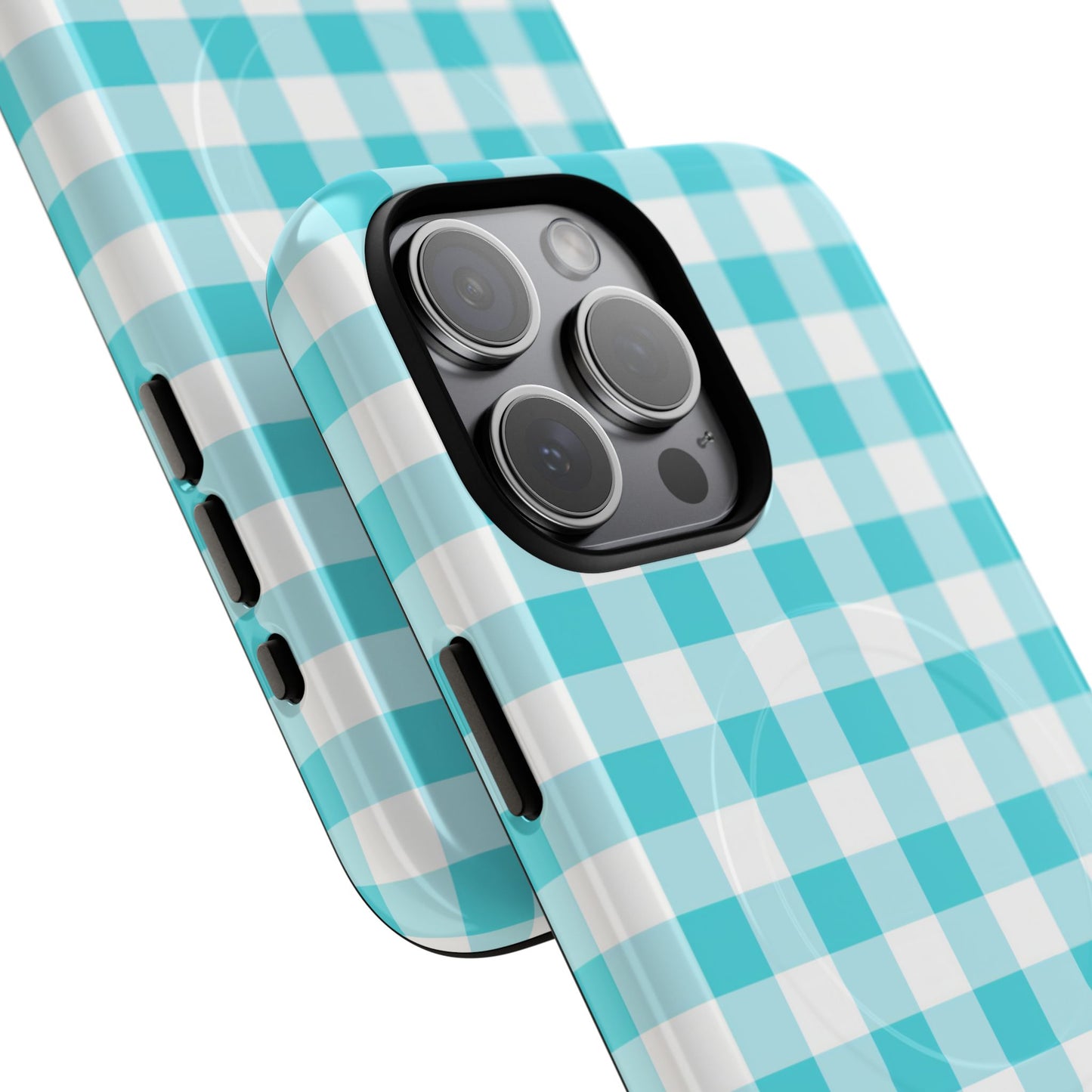 Gingham in Aqua - Magsafe Case