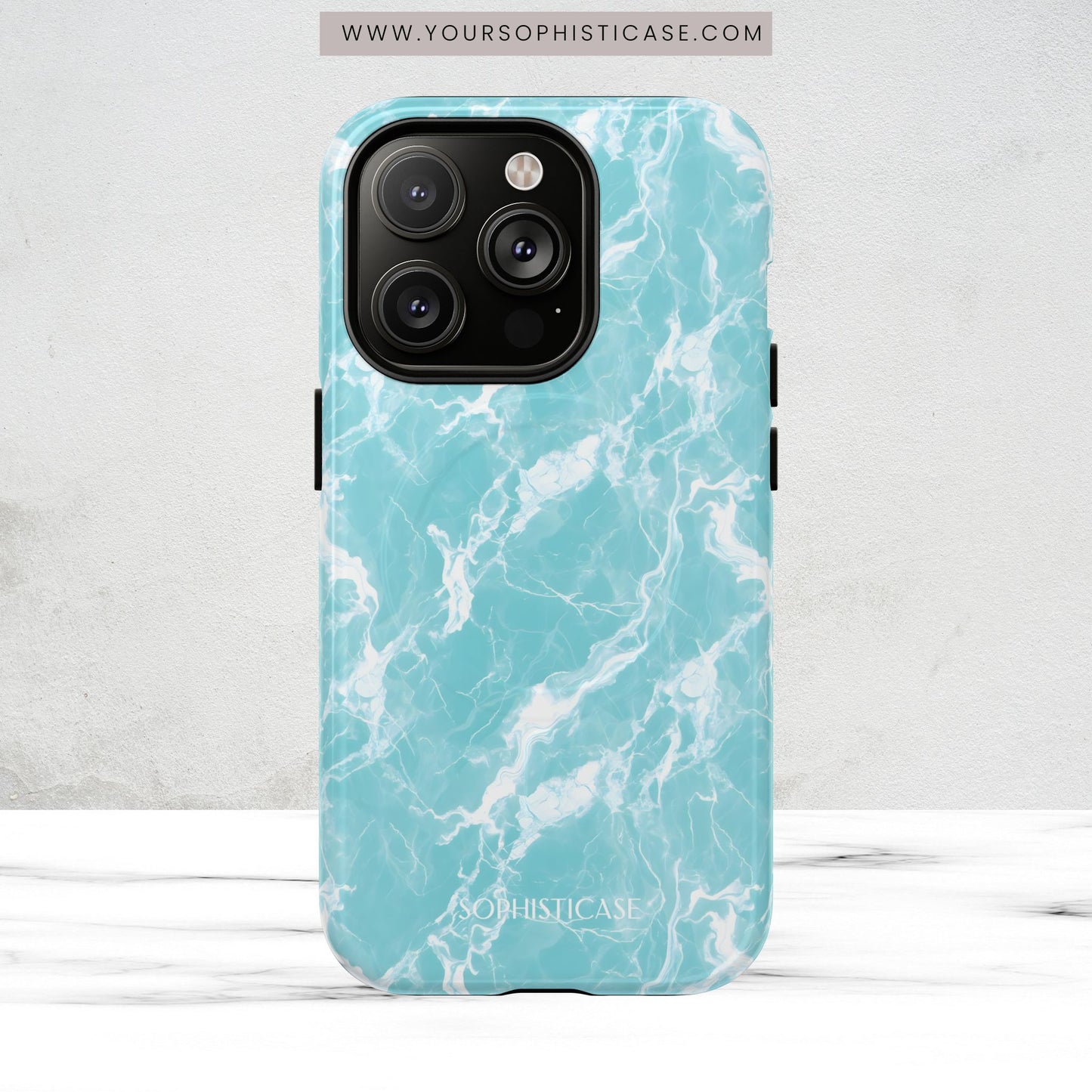 Marble Crush in Aqua - Magsafe Case