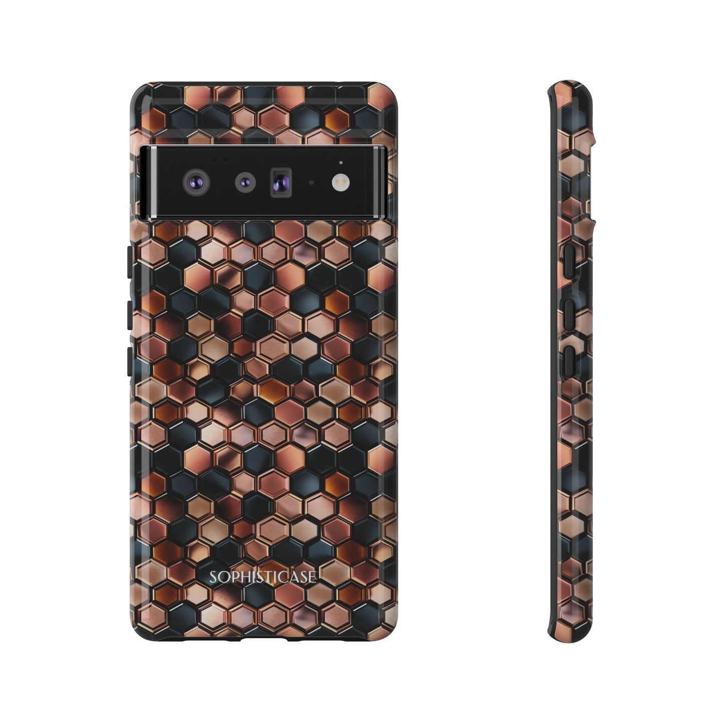 Rose' Runway in Honeycomb Mosaic - Tough Phone Case