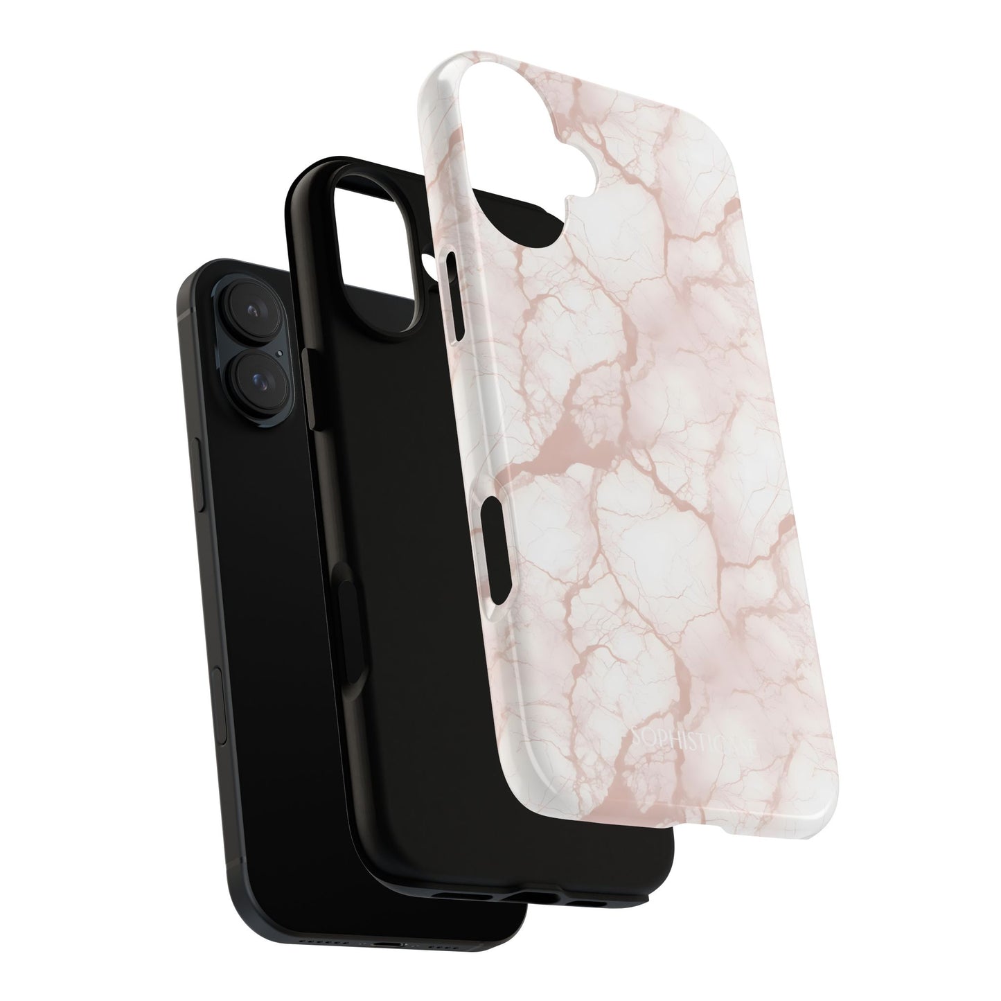 Marble Opulence in Neutral Beige - iPhone Case