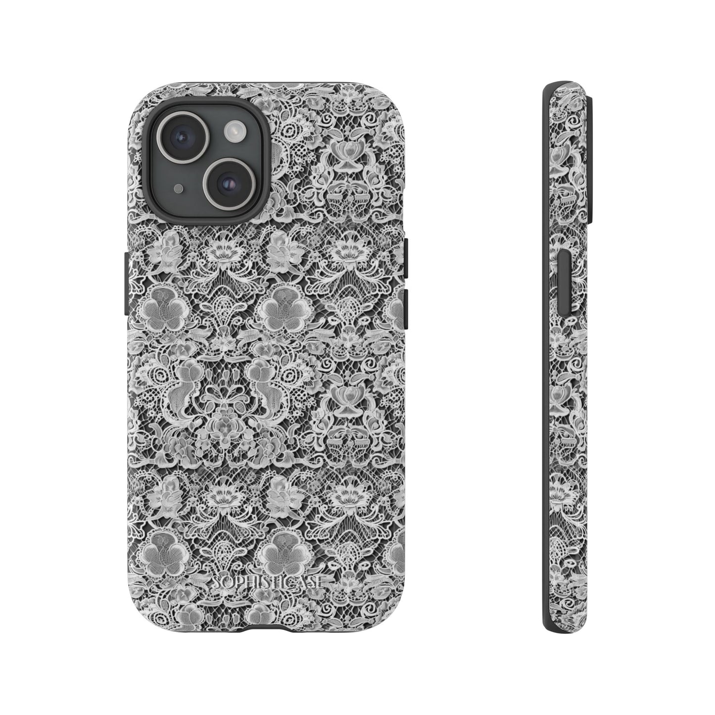 Luxe Lace in Black - iPhone Case