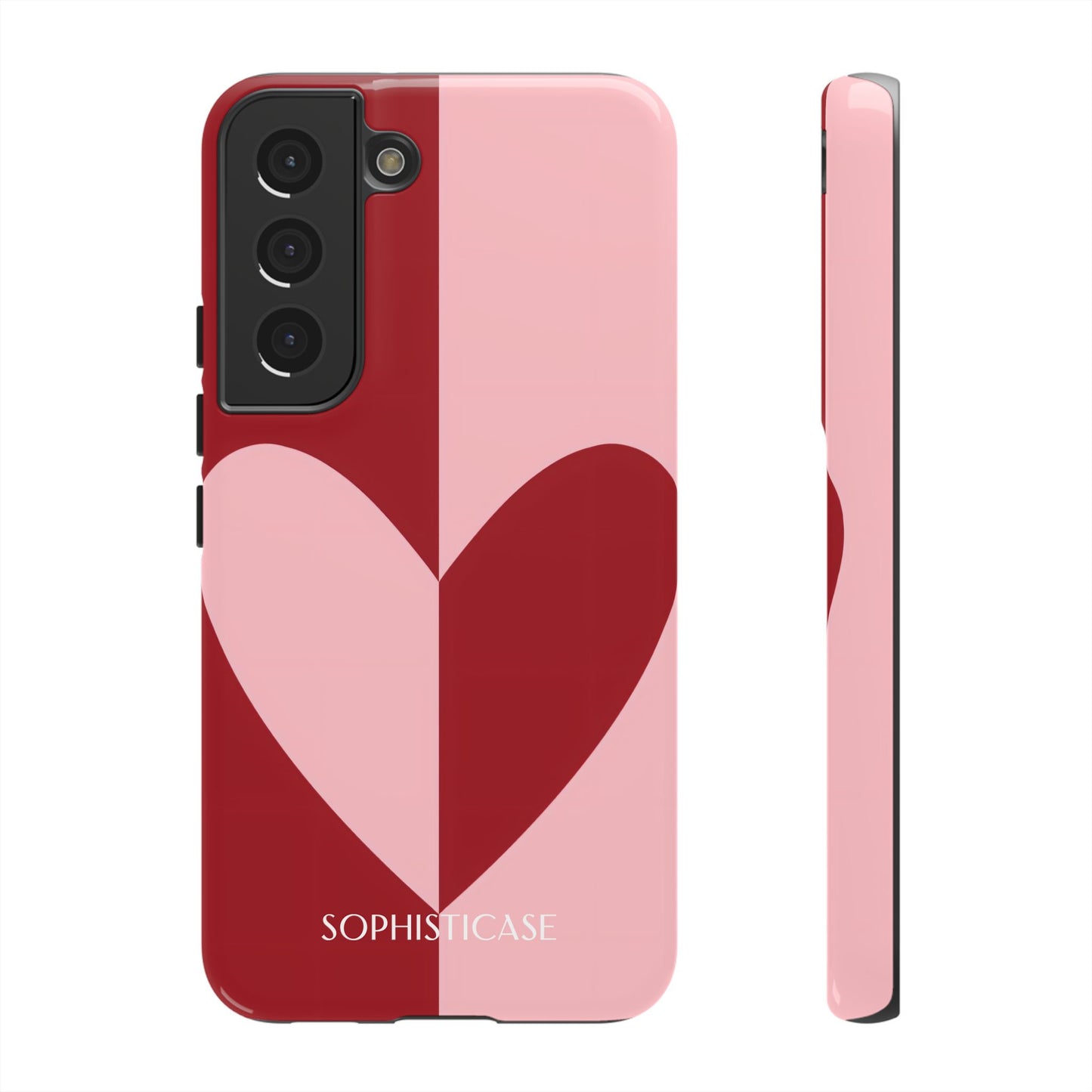 Be Mine in Red and Pink - Protective Phone Case for Samsung Galaxy - Sophisticase