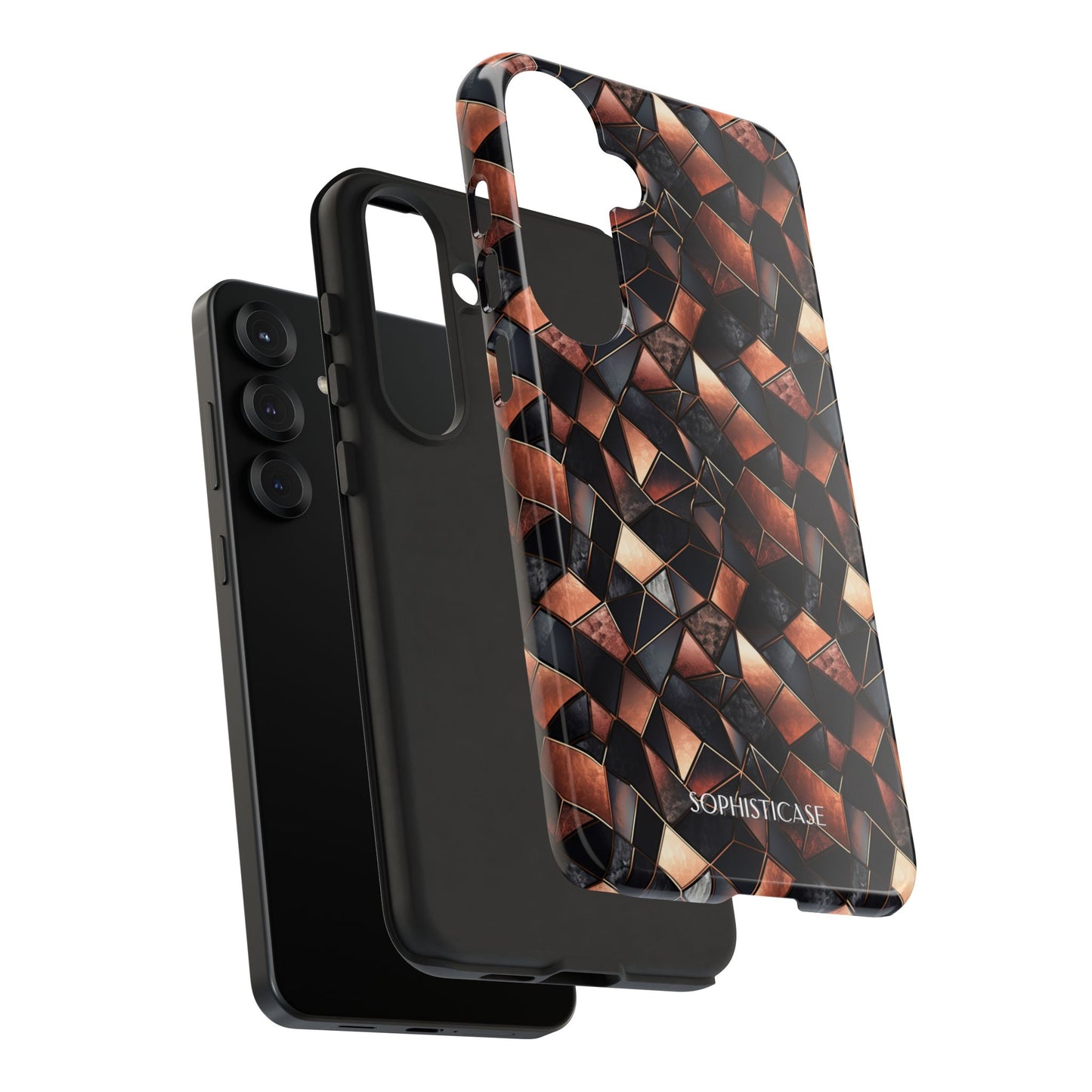 Rose' Runway in Noir Mosaic - Tough Phone Case