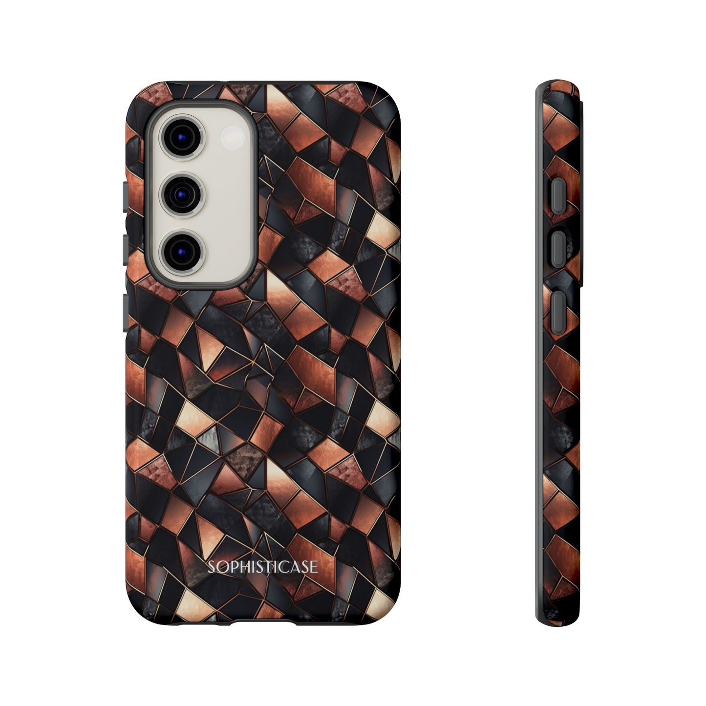 Rose' Runway in Noir Mosaic - Tough Phone Case