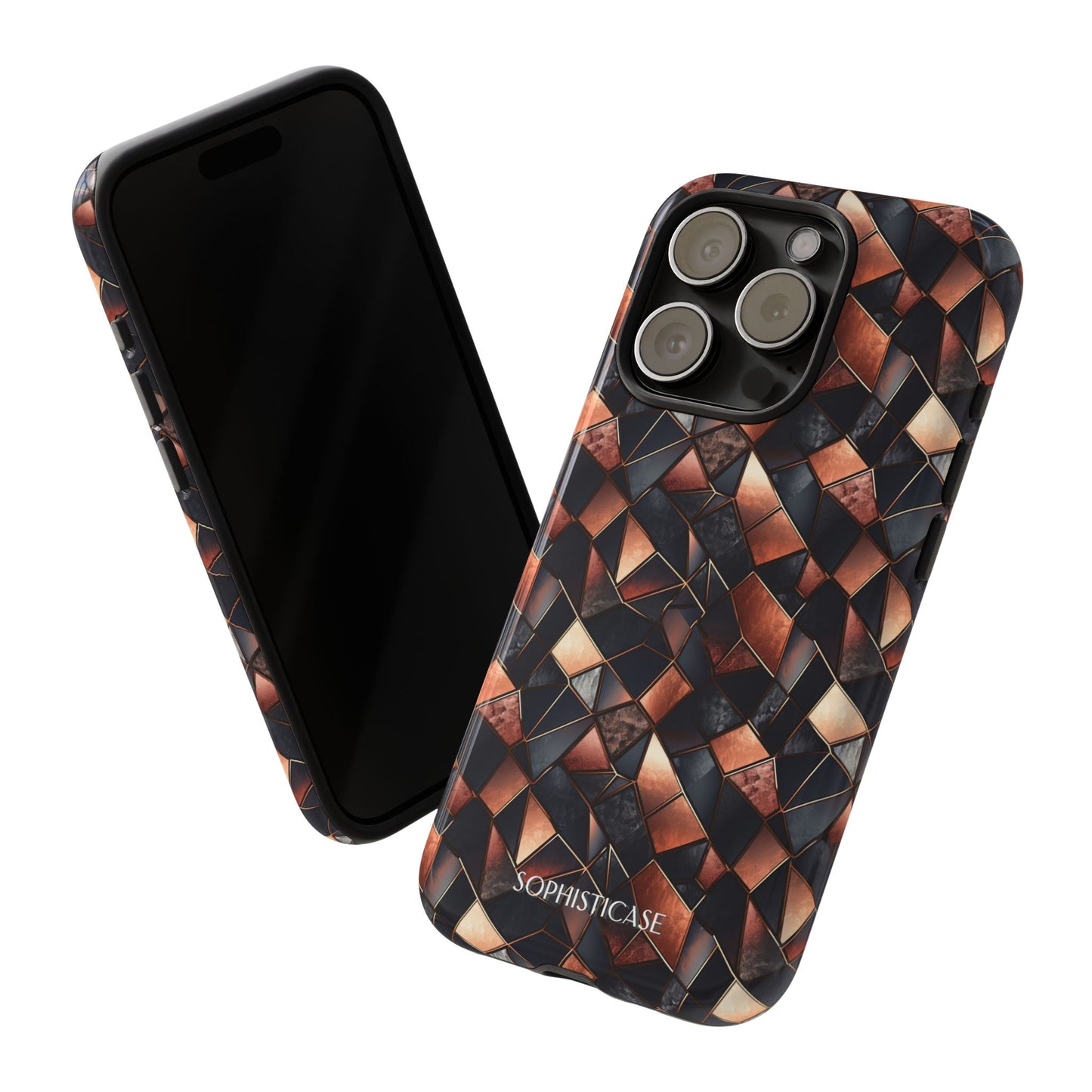 Rose' Runway in Noir Mosaic - Tough Phone Case