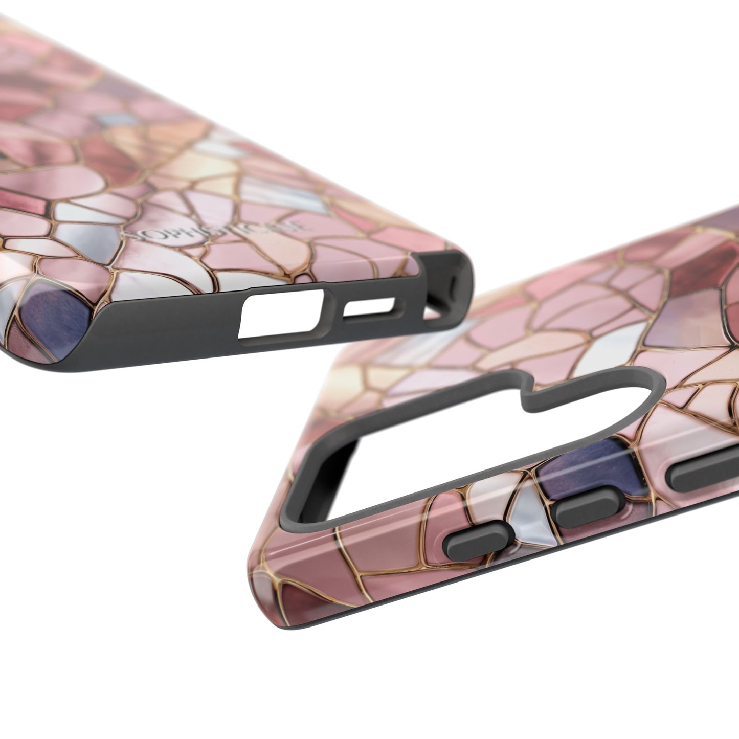 Rose' Runway in Pink Mosaic - Tough Phone Case