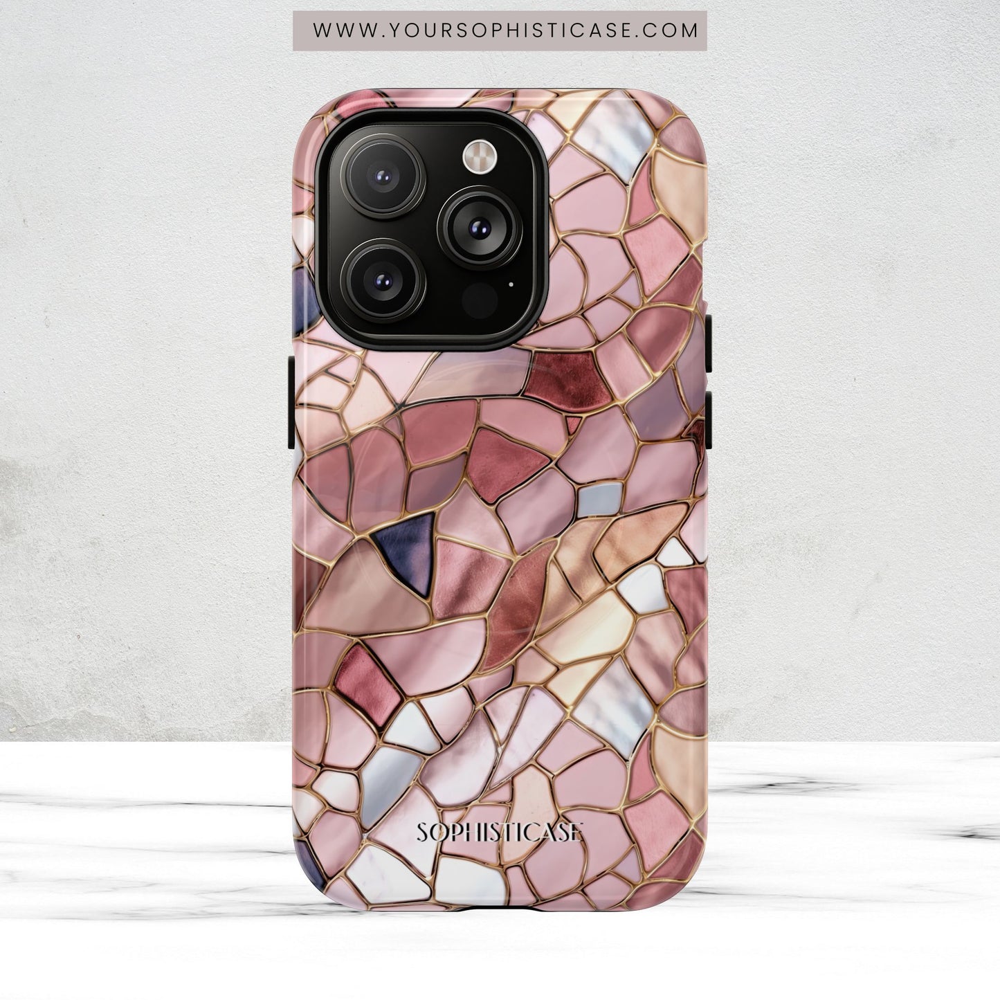 Rose' Runway in Pink Mosaic - Magsafe Case