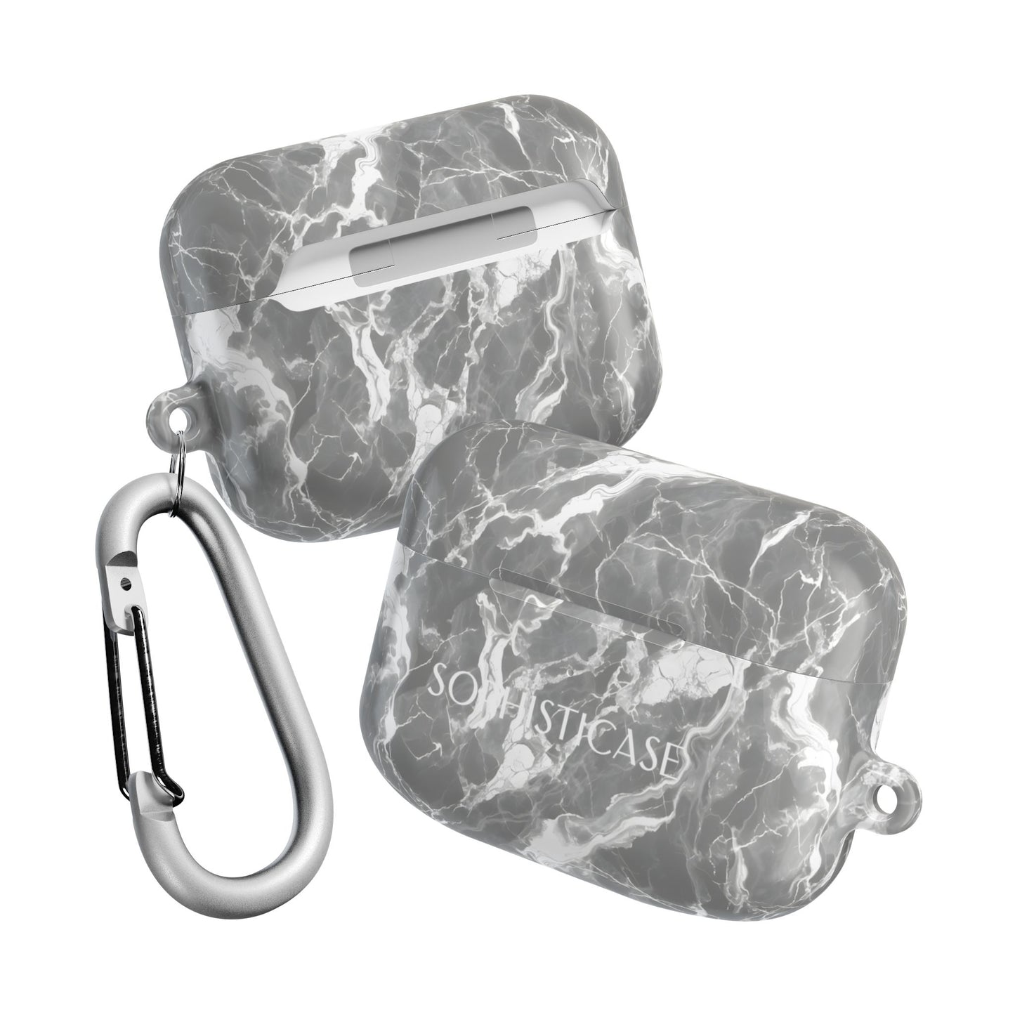 AirPod Cases - Marble Crush in Charcoal Grey