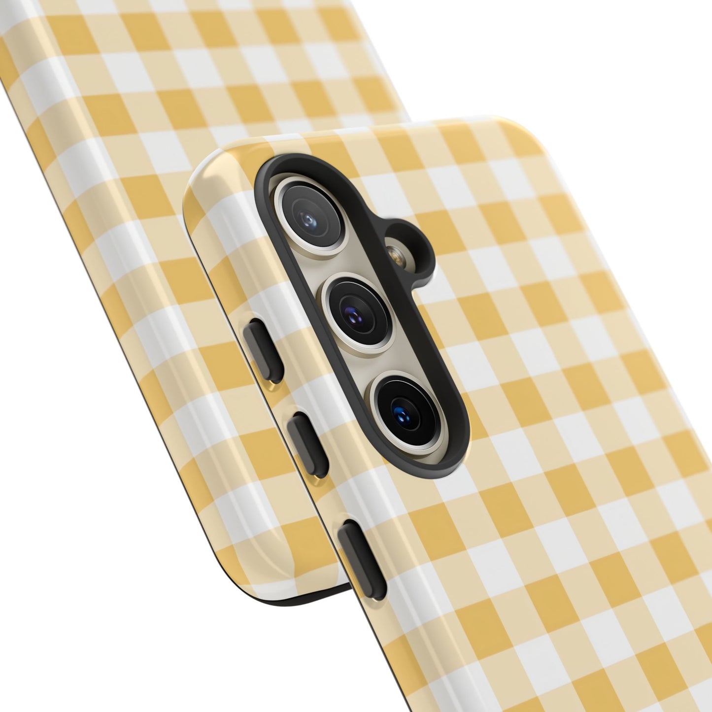 Gingham in Yellow - Tough Phone Case