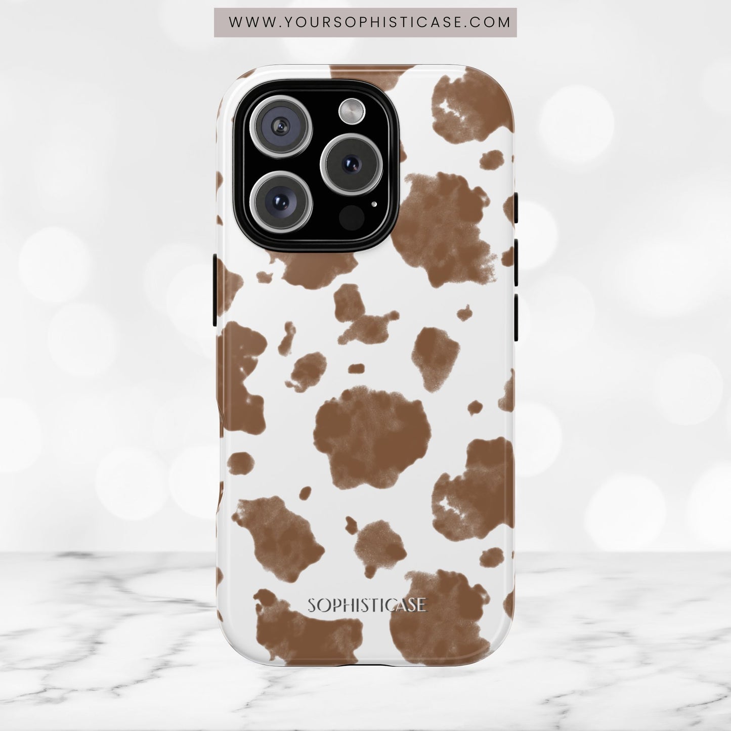 Holy Cow in Brown - iPhone Case