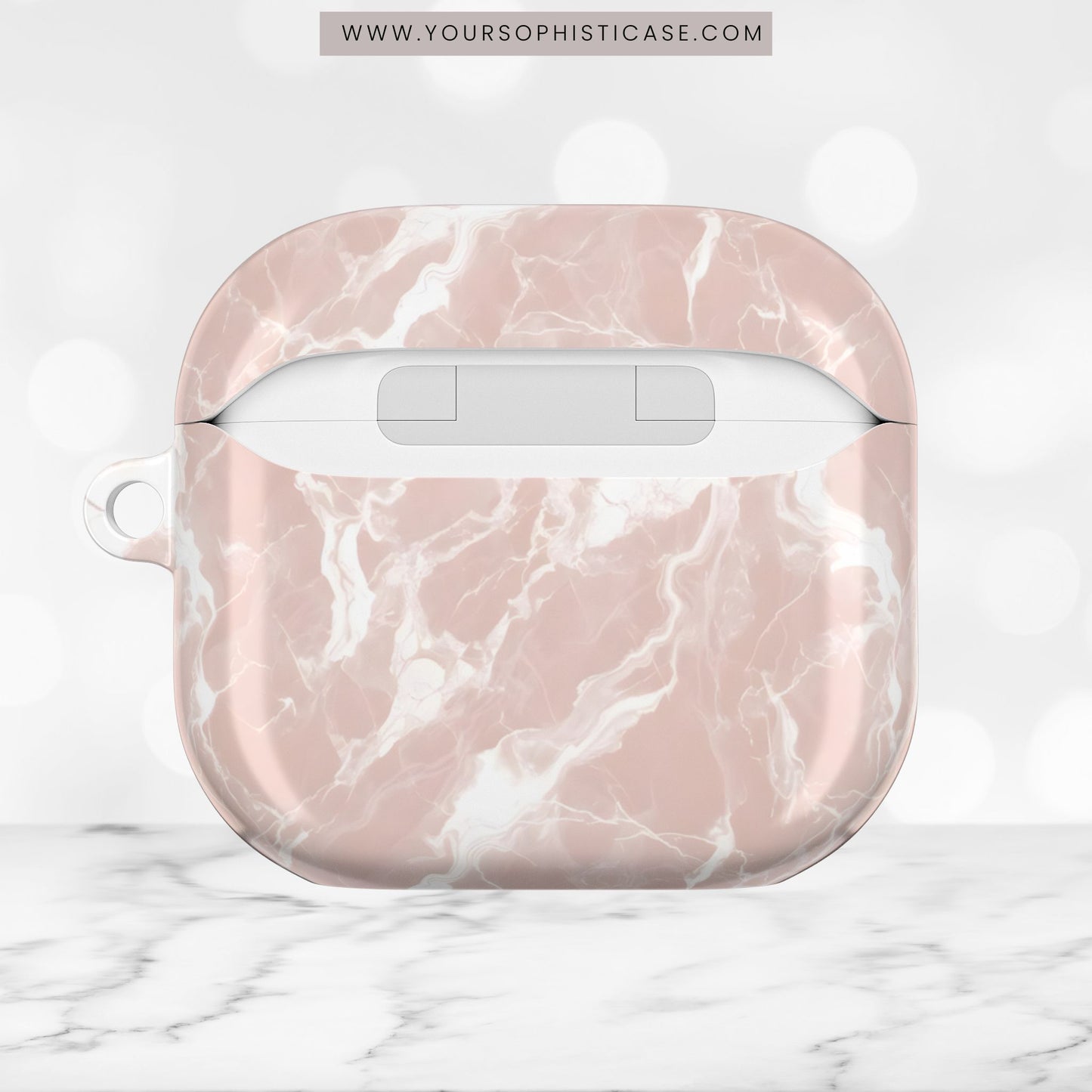AirPod Cases - Marble Crush in Neutral Beige