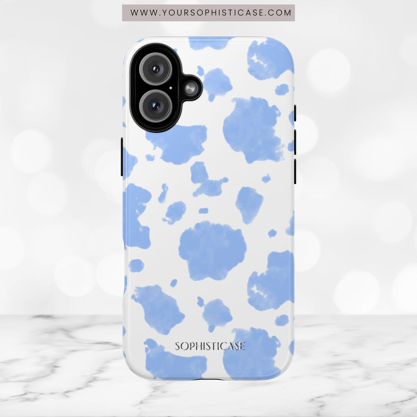 Holy Cow in Blue - iPhone Case