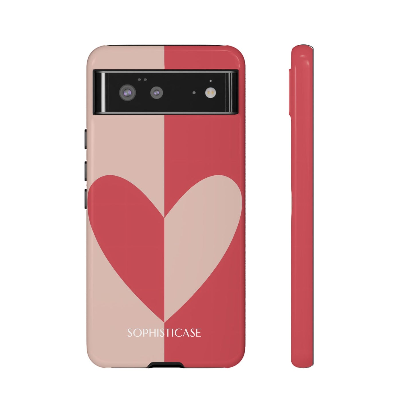 Be Mine in Red and Brown - Protective Phone Case for Google Pixel - Sophisticase