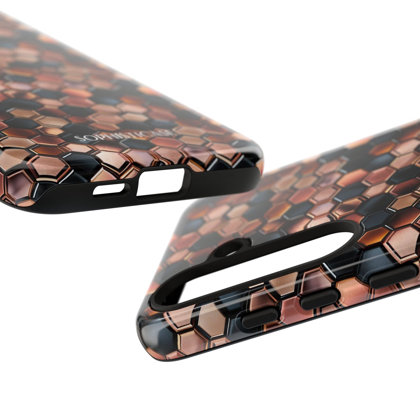 Rose' Runway in Honeycomb Mosaic - Tough Phone Case