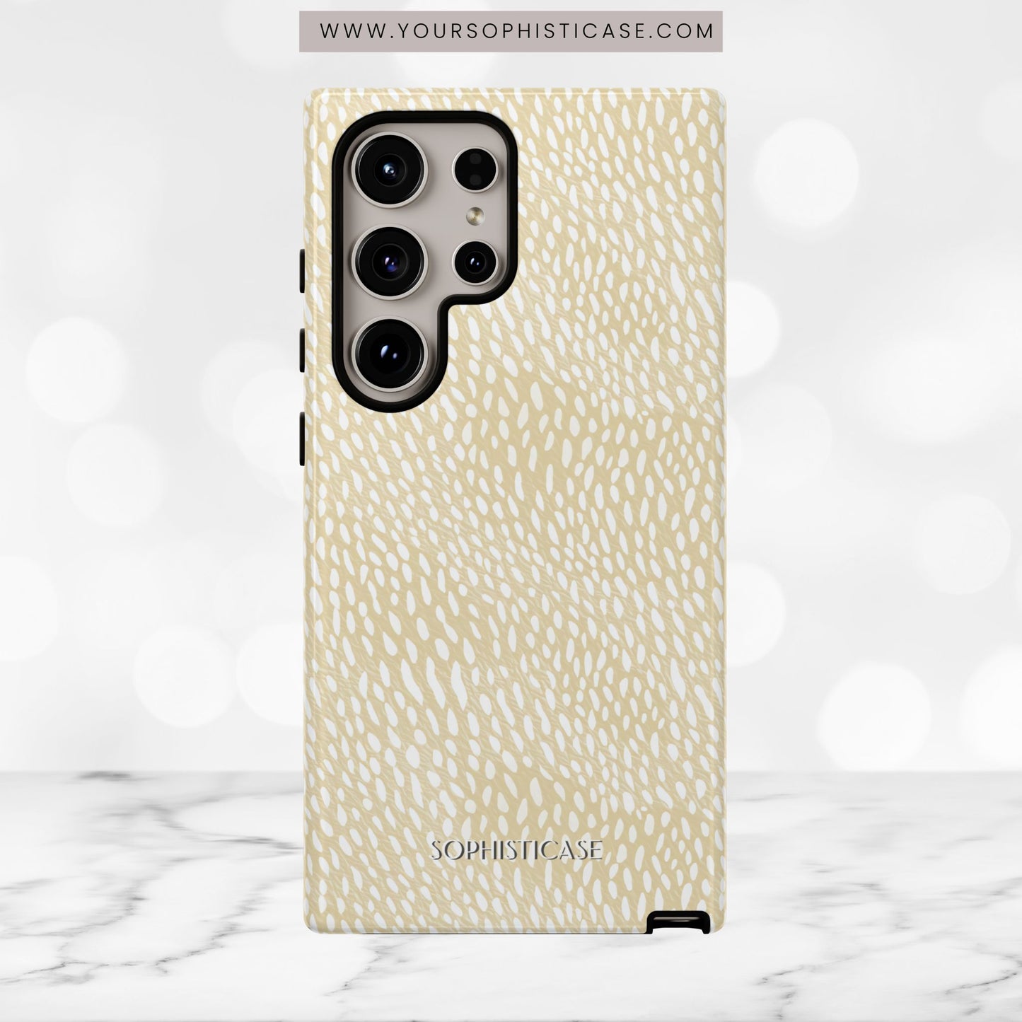 Oh Deer! in Neutral Beige- Tough Phone Case