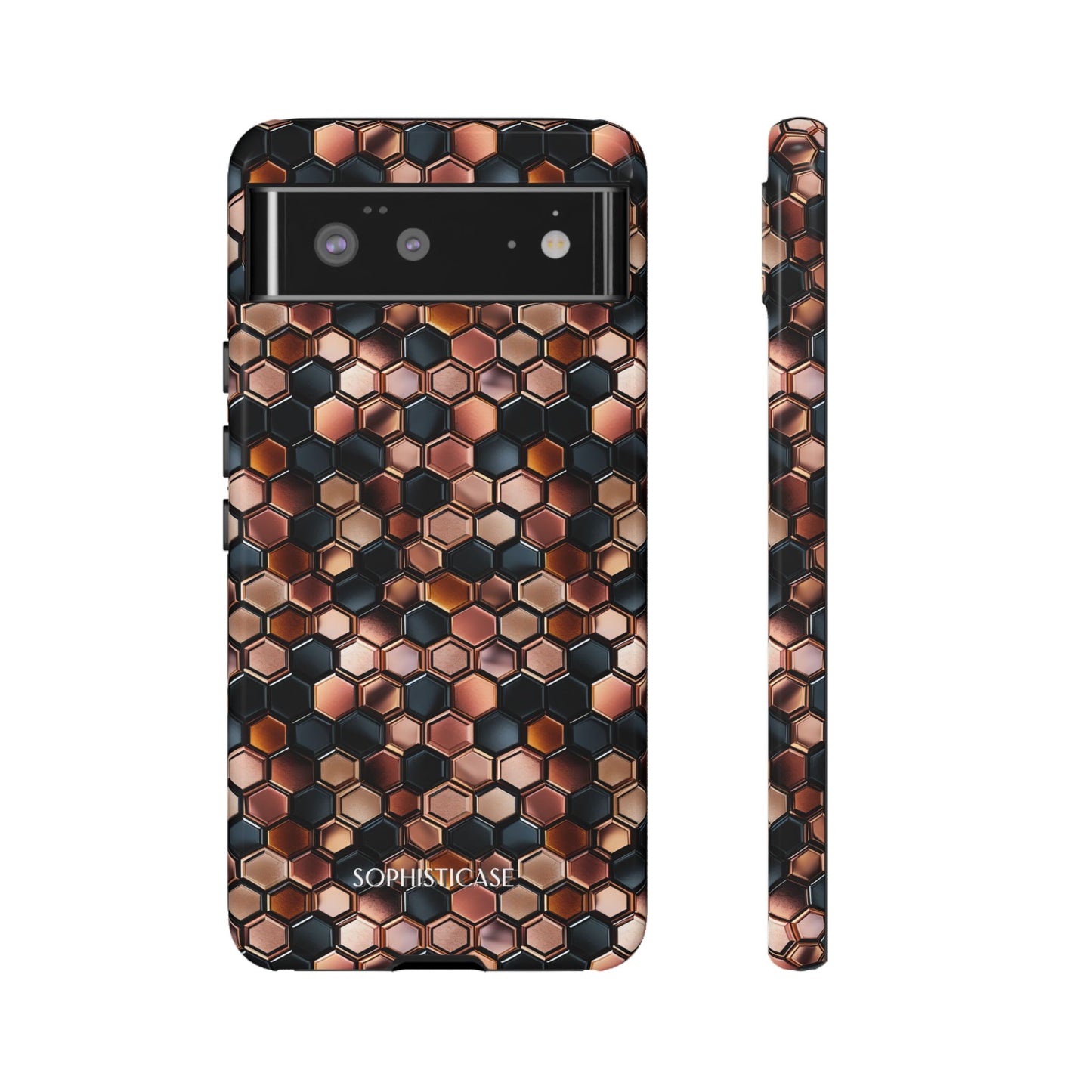 Rose' Runway in Honeycomb Mosaic - Tough Phone Case