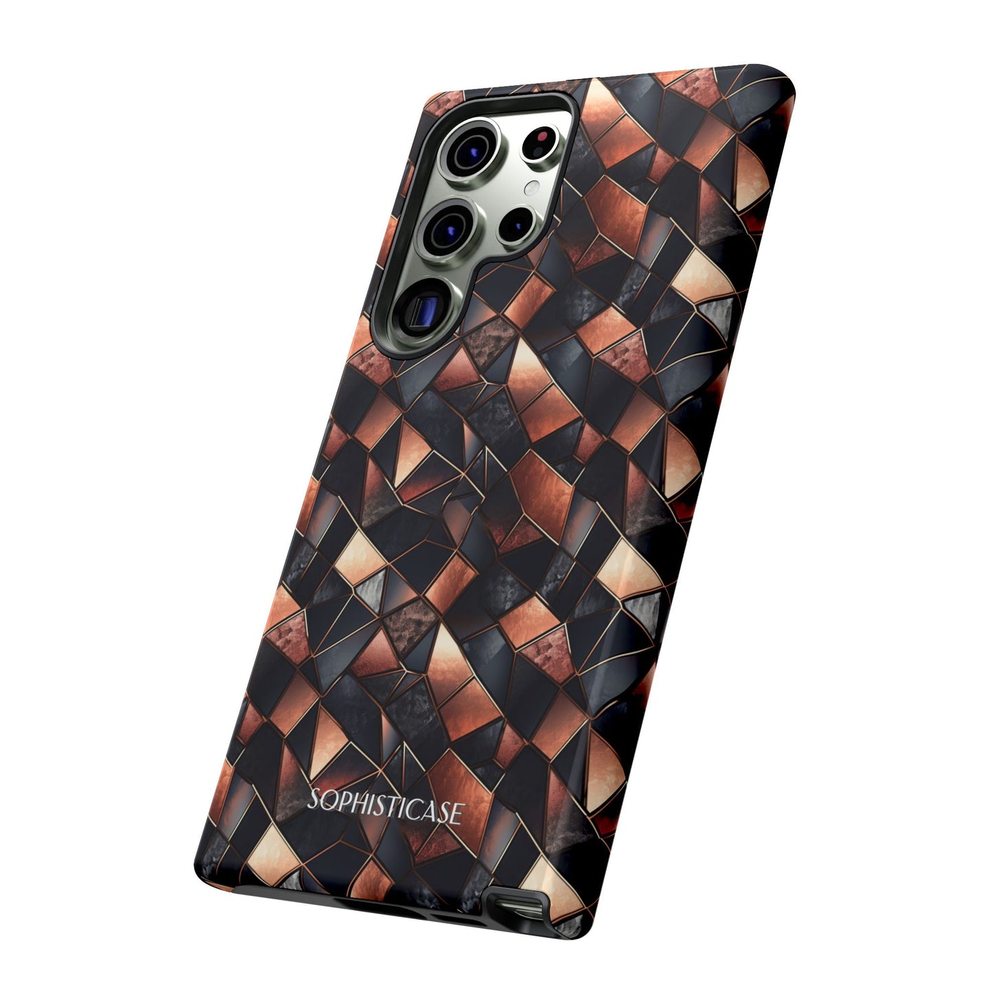Rose' Runway in Noir Mosaic - Tough Phone Case