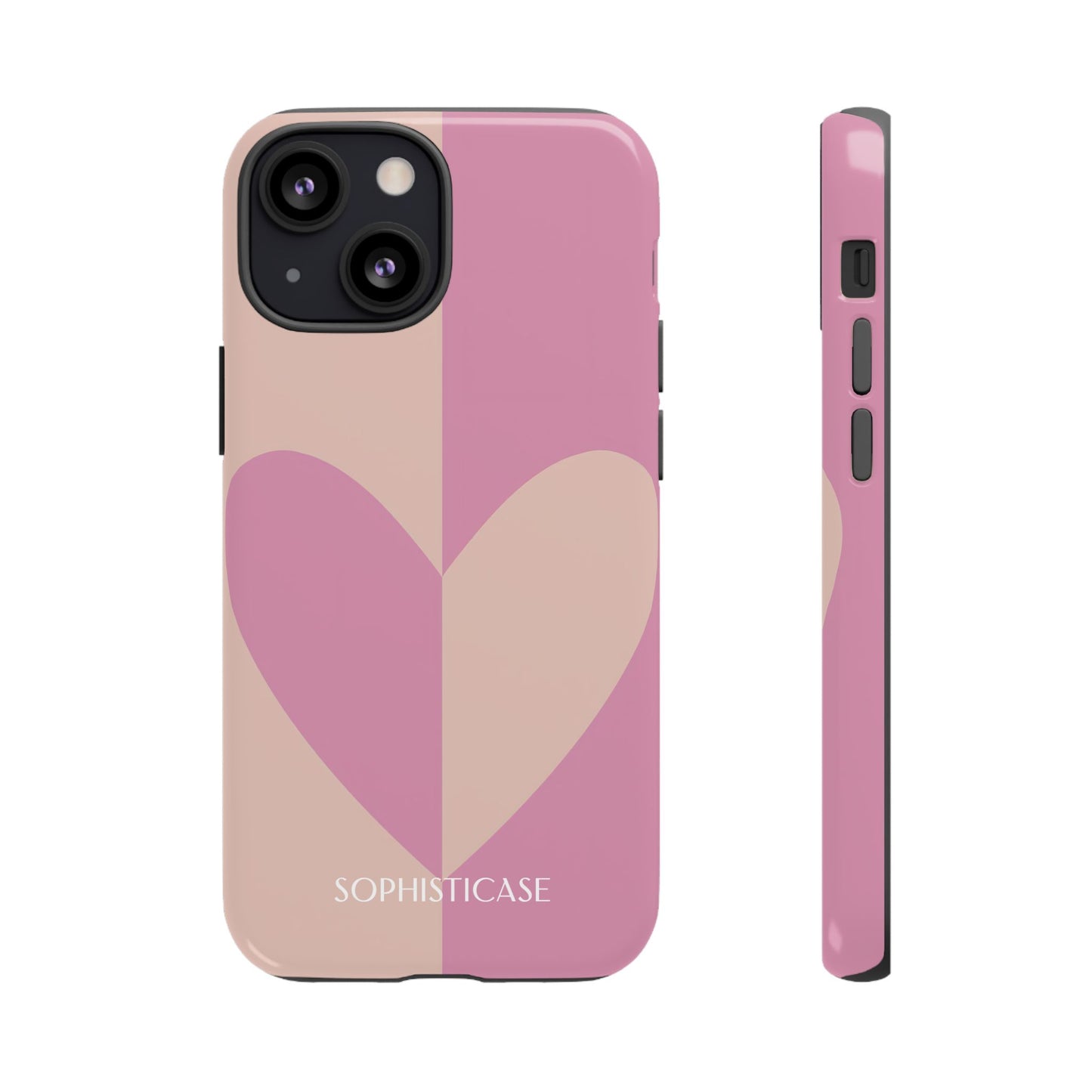 Be Mine in Pink and Brown - iPhone Case