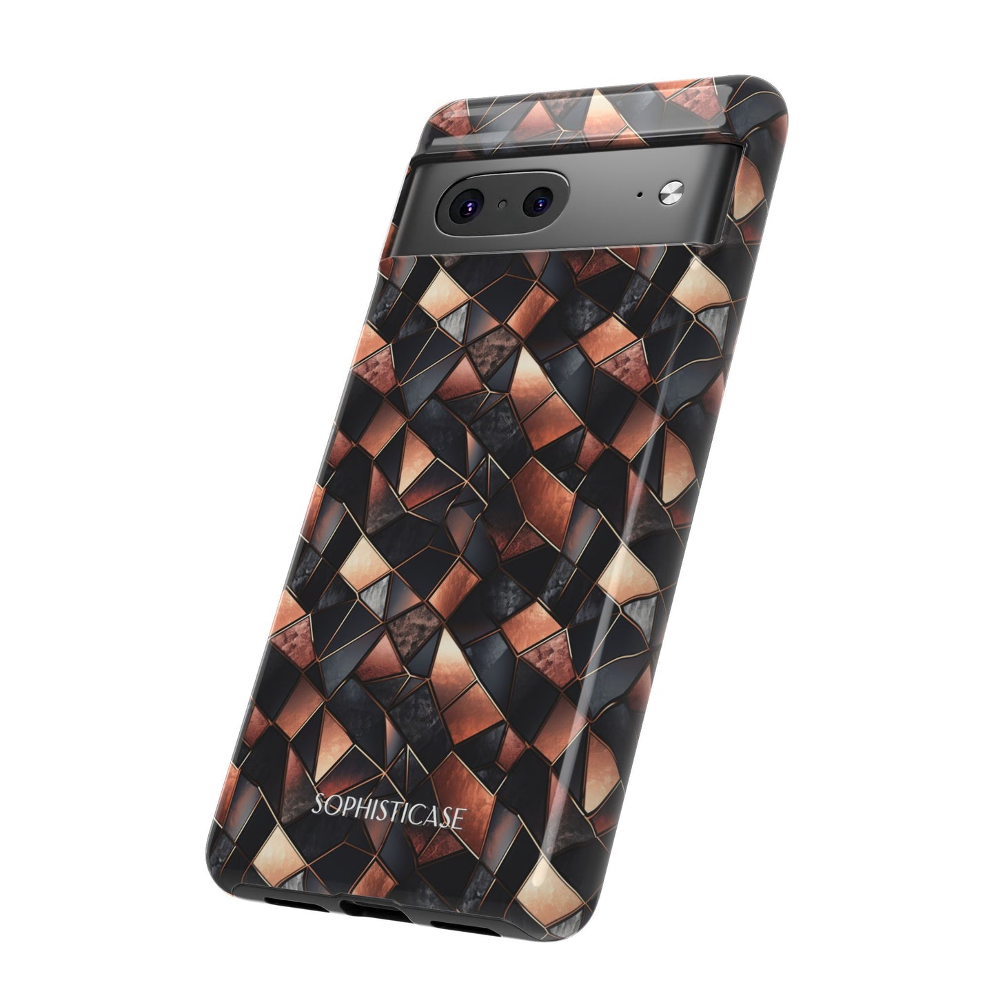 Rose' Runway in Noir Mosaic - Tough Phone Case